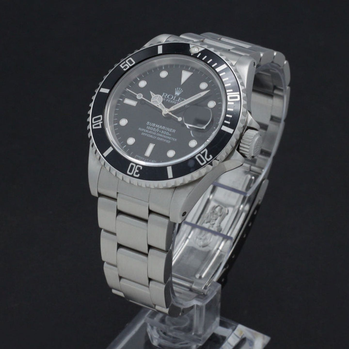 Rolex Submariner Date 16610 (1995) - Black dial 40 mm Steel case (5/7)