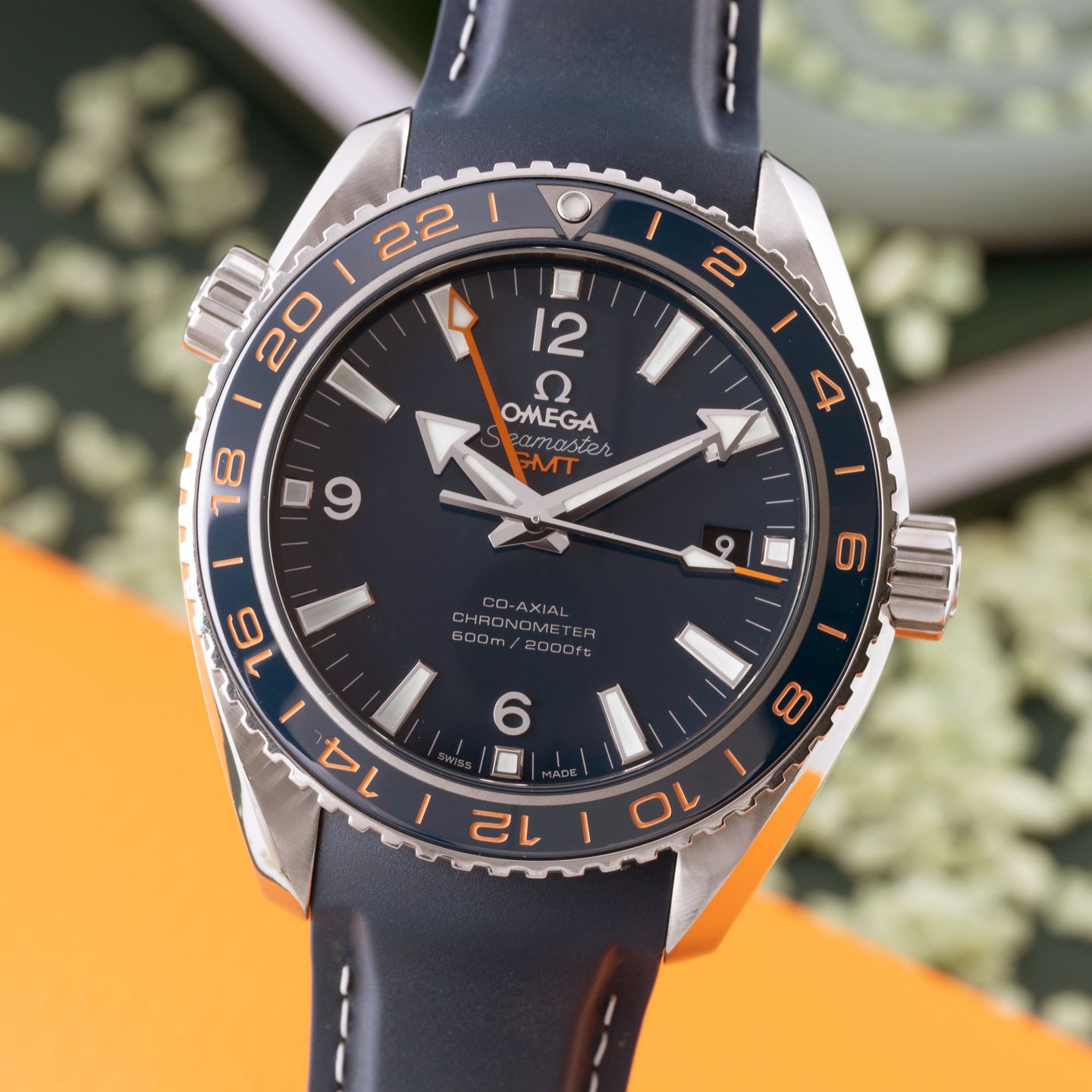 Omega Seamaster Planet Ocean 232.32.44.22.03.001 (Onbekend (willekeurig serienummer)) - Blauw wijzerplaat 44mm Staal (3/8)