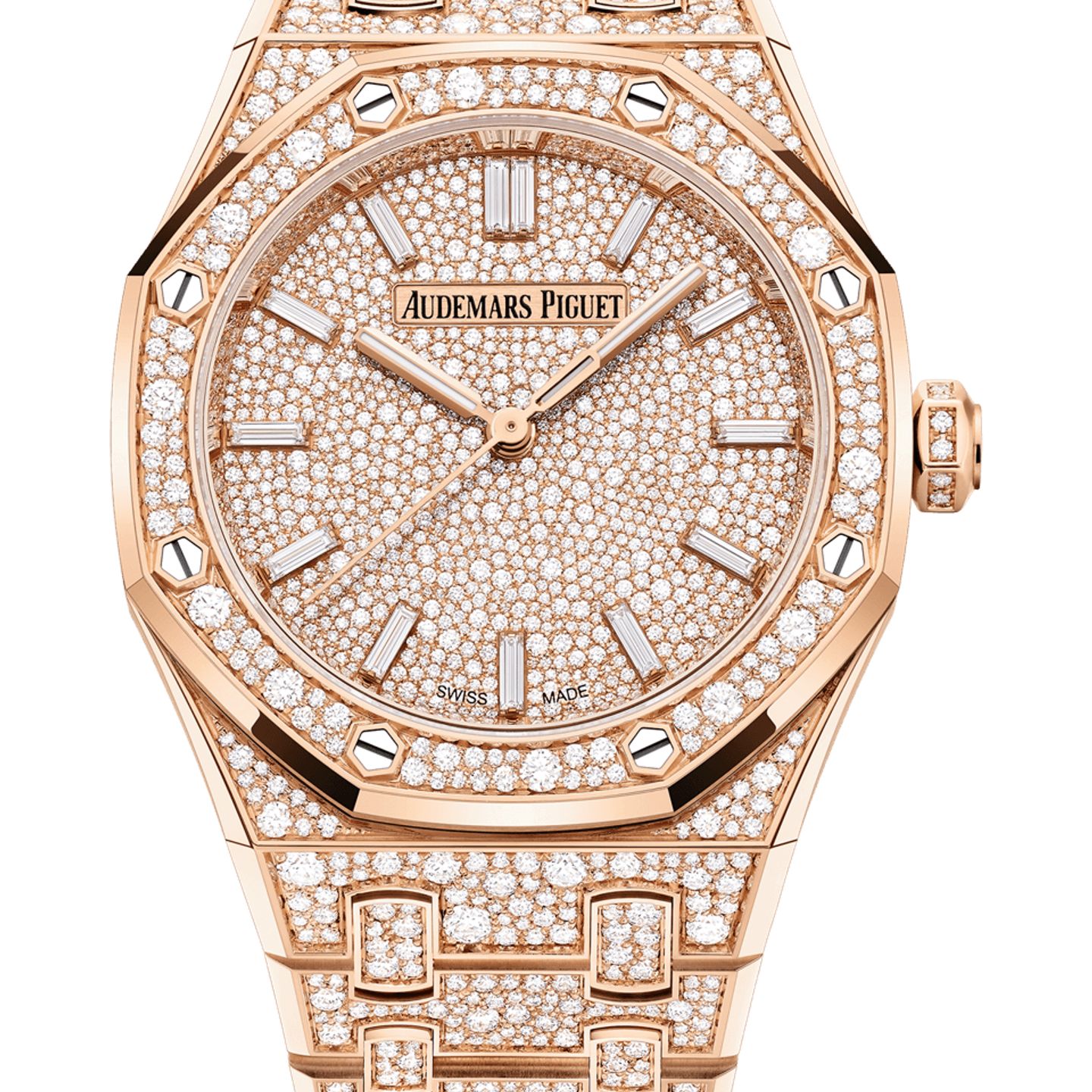 Audemars Piguet Royal Oak Selfwinding 77452OR.ZZ.1365OR.01 (2025) - Diamond dial 34 mm Rose Gold case (1/1)