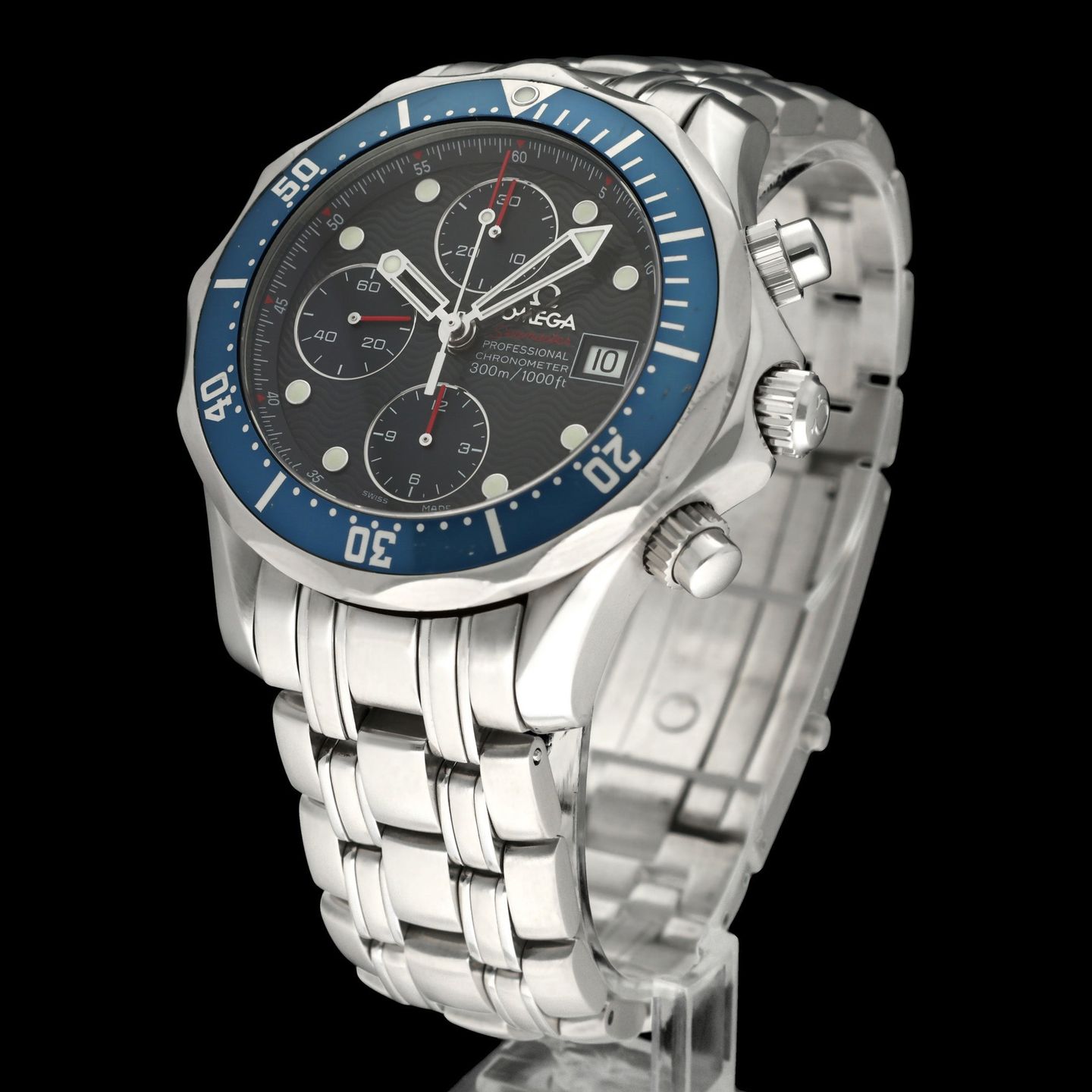Omega Seamaster Diver 300 M 2225.80.00 (2008) - Blue dial 42 mm Steel case (2/8)