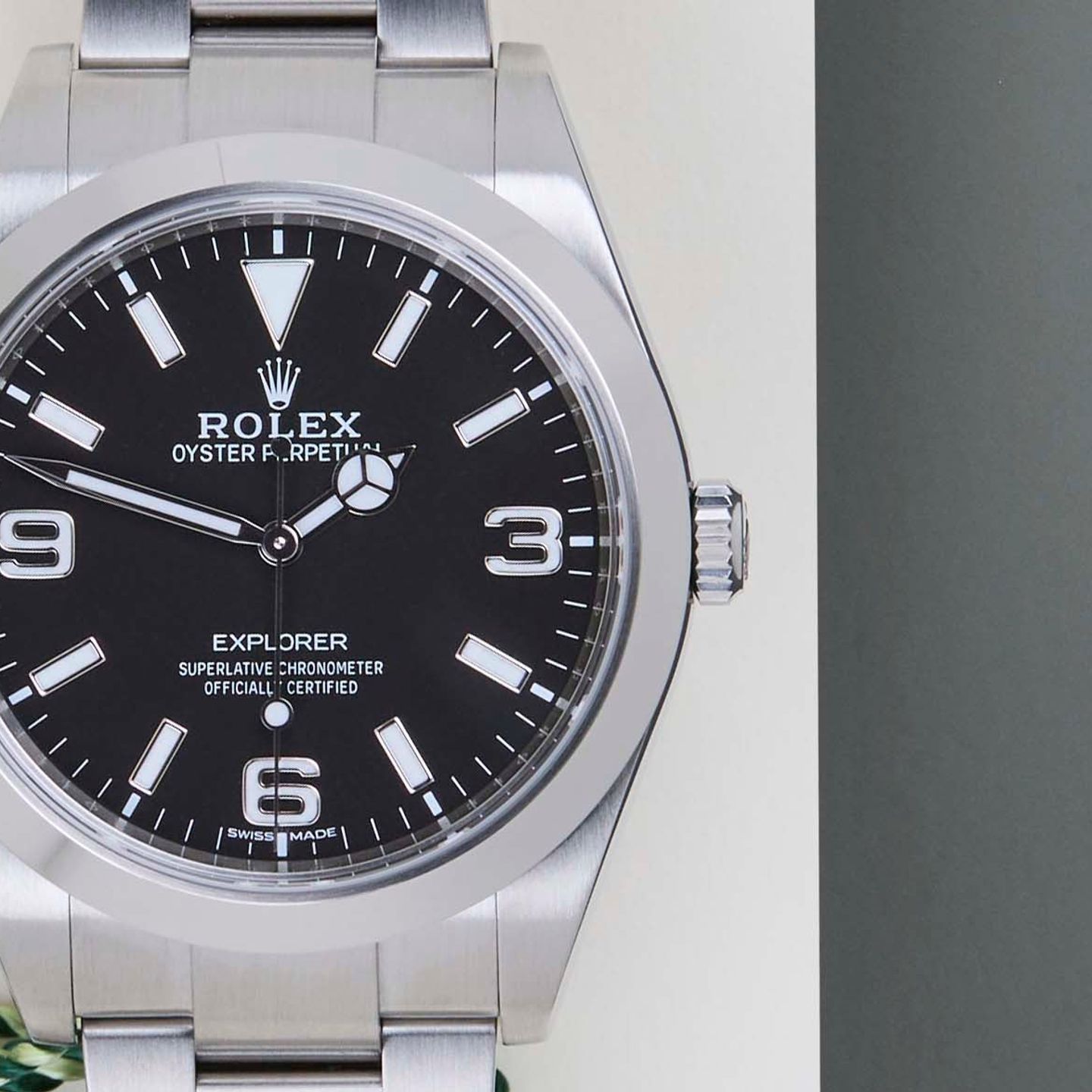 Rolex Explorer 214270 (2020) - Zwart wijzerplaat 39mm Staal (5/8)