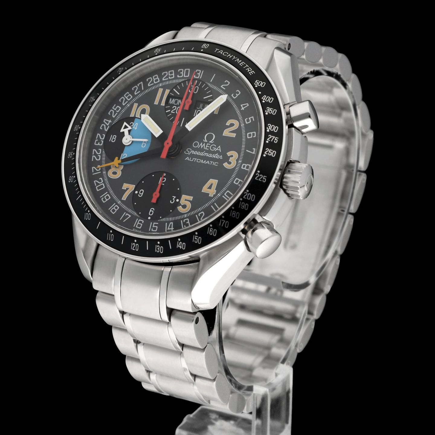 Omega Speedmaster Day Date 3520.53.00 (1998) - Grey dial 39 mm Steel case (2/8)