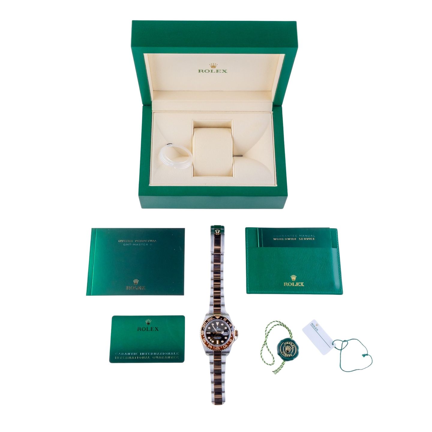 Rolex GMT-Master II 126711CHNR (2018) - Zwart wijzerplaat 40mm Goud/Staal (8/8)