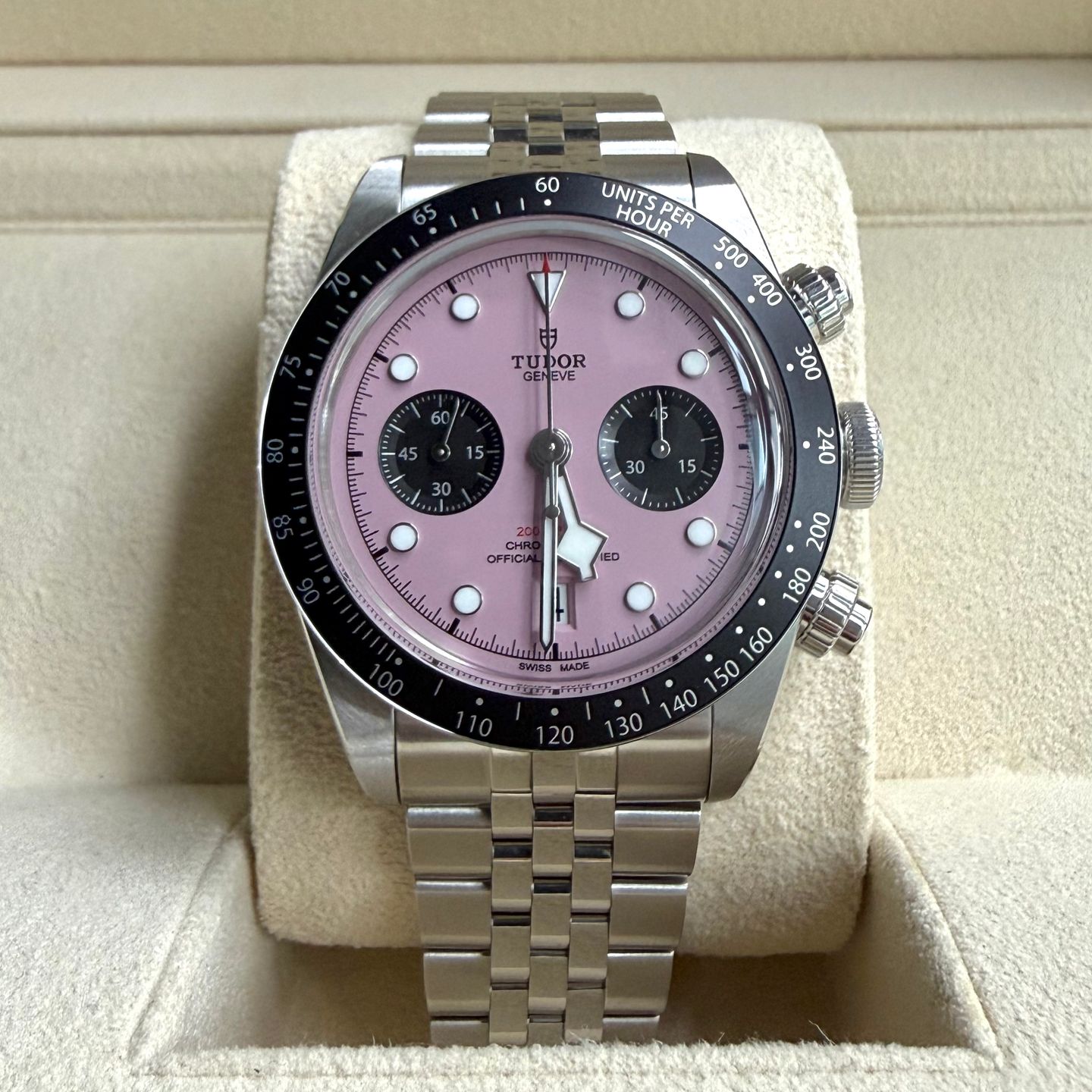 Tudor Black Bay Chrono 79360n-0019 (2025) - Roze wijzerplaat 41mm Staal (2/14)