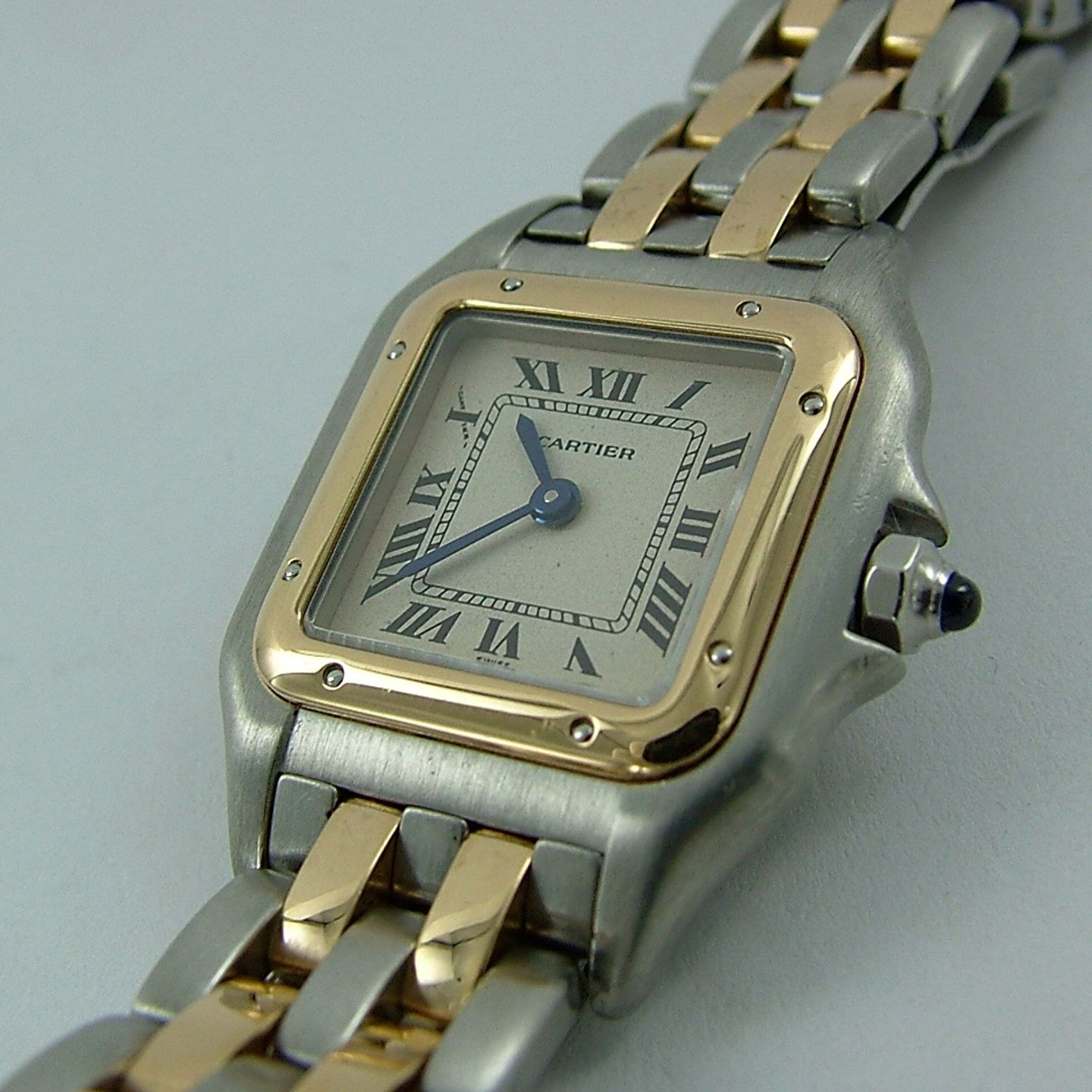 Cartier Panthère - (1993) - White dial 22 mm Gold/Steel case (5/6)