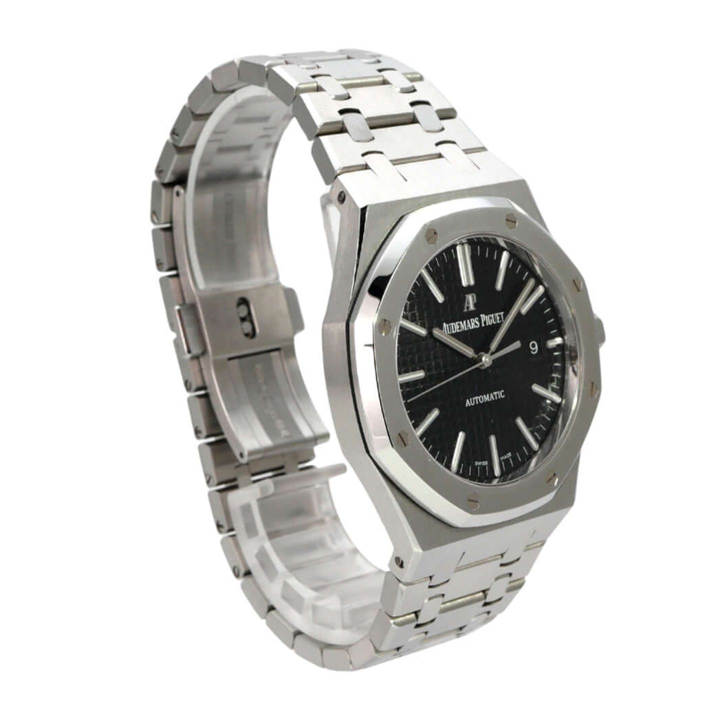 Audemars Piguet Royal Oak Selfwinding 15400ST.OO.1220ST.01 (2017) - Black dial 41 mm Steel case (4/8)