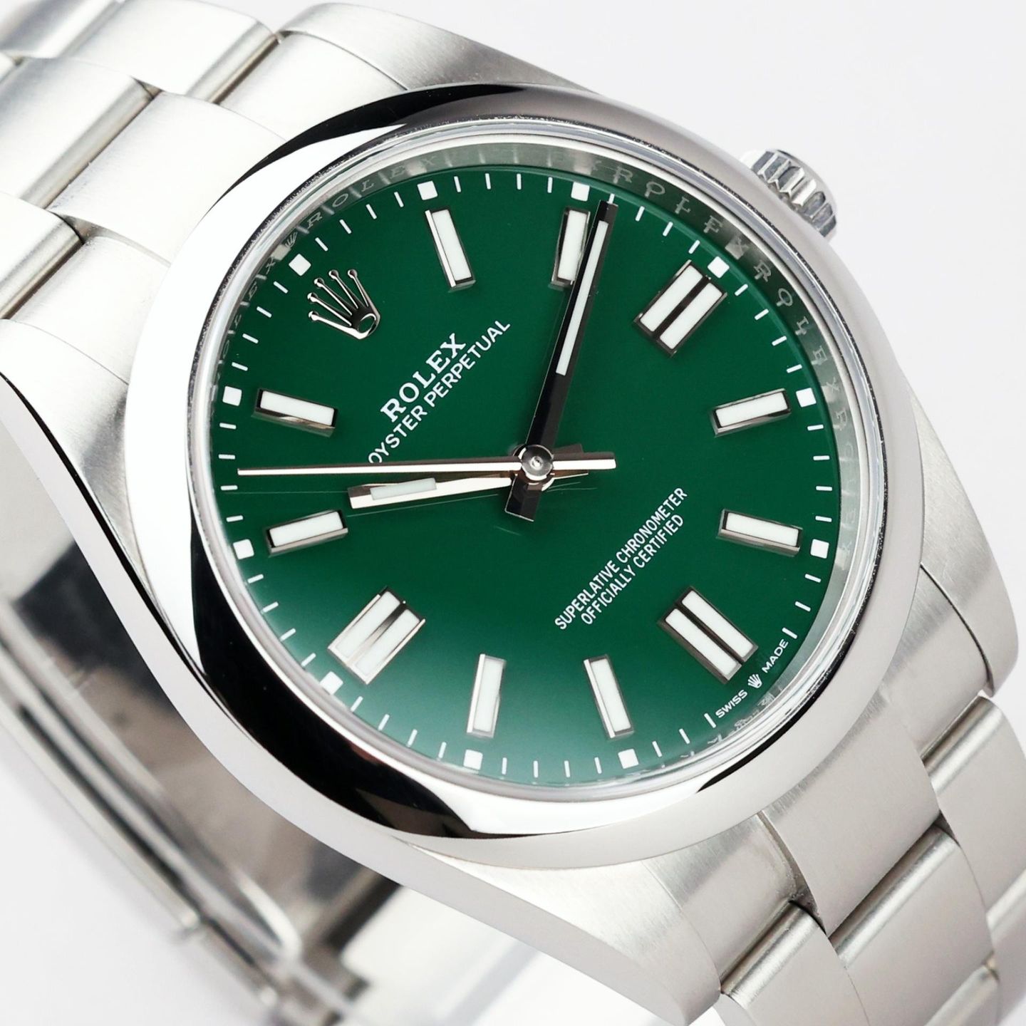 Rolex Oyster Perpetual 41 124300 (Onbekend (willekeurig serienummer)) - 41mm Staal (3/8)