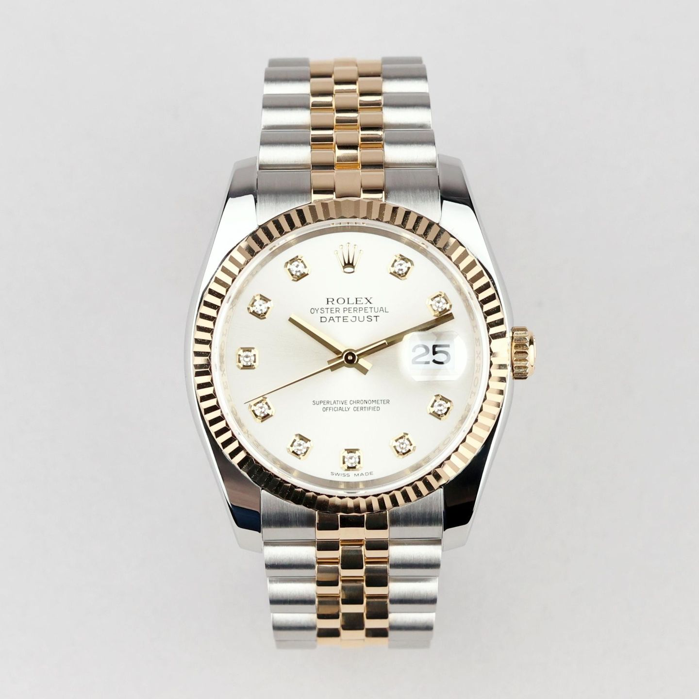 Rolex Datejust 36 116233 (2012) - 36mm Goud/Staal (1/8)