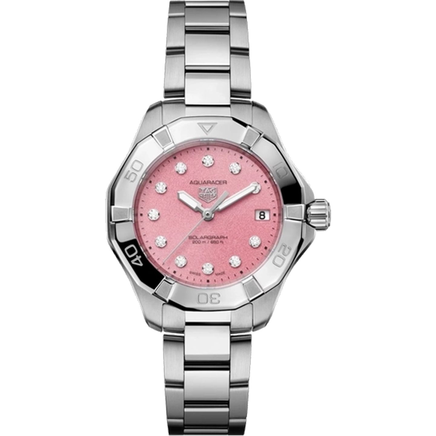 TAG Heuer Aquaracer Lady WBP1318.BA0005 (2026) - Pink dial 34 mm Steel case (1/1)