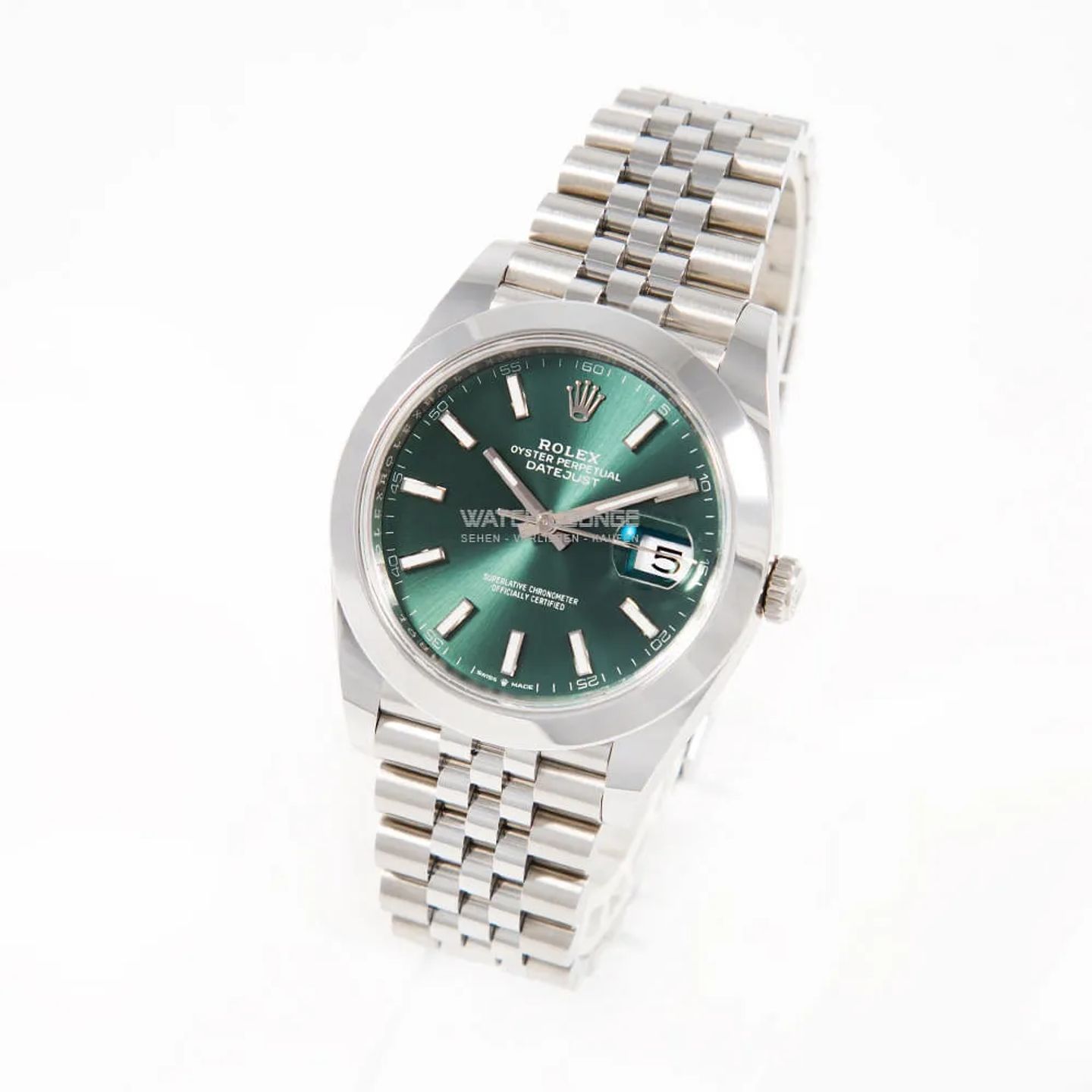 Rolex Datejust 41 126300 (2025) - Green dial 41 mm Steel case (5/8)