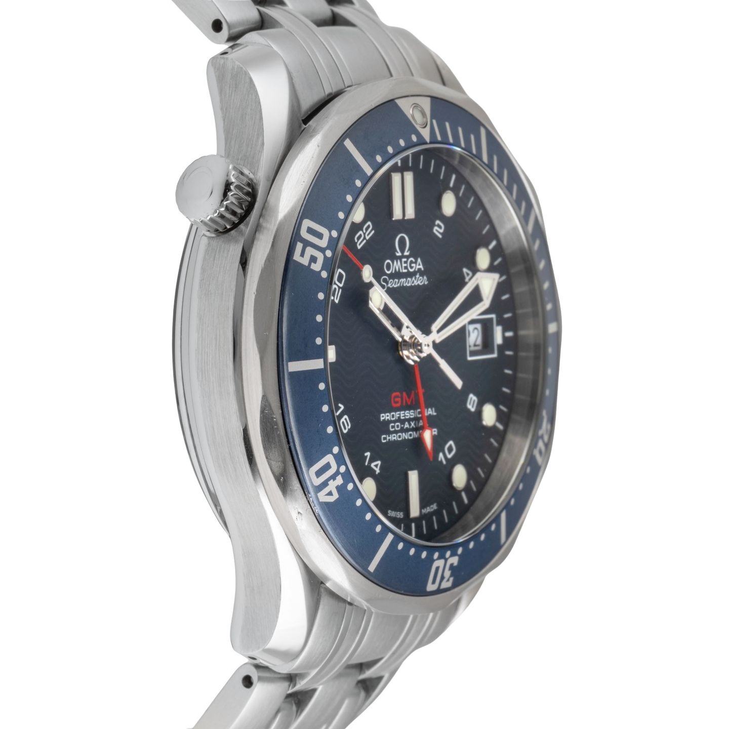 Omega Seamaster Diver 300 M 2535.80.00 (2008) - Blue dial 41 mm Steel case (7/8)
