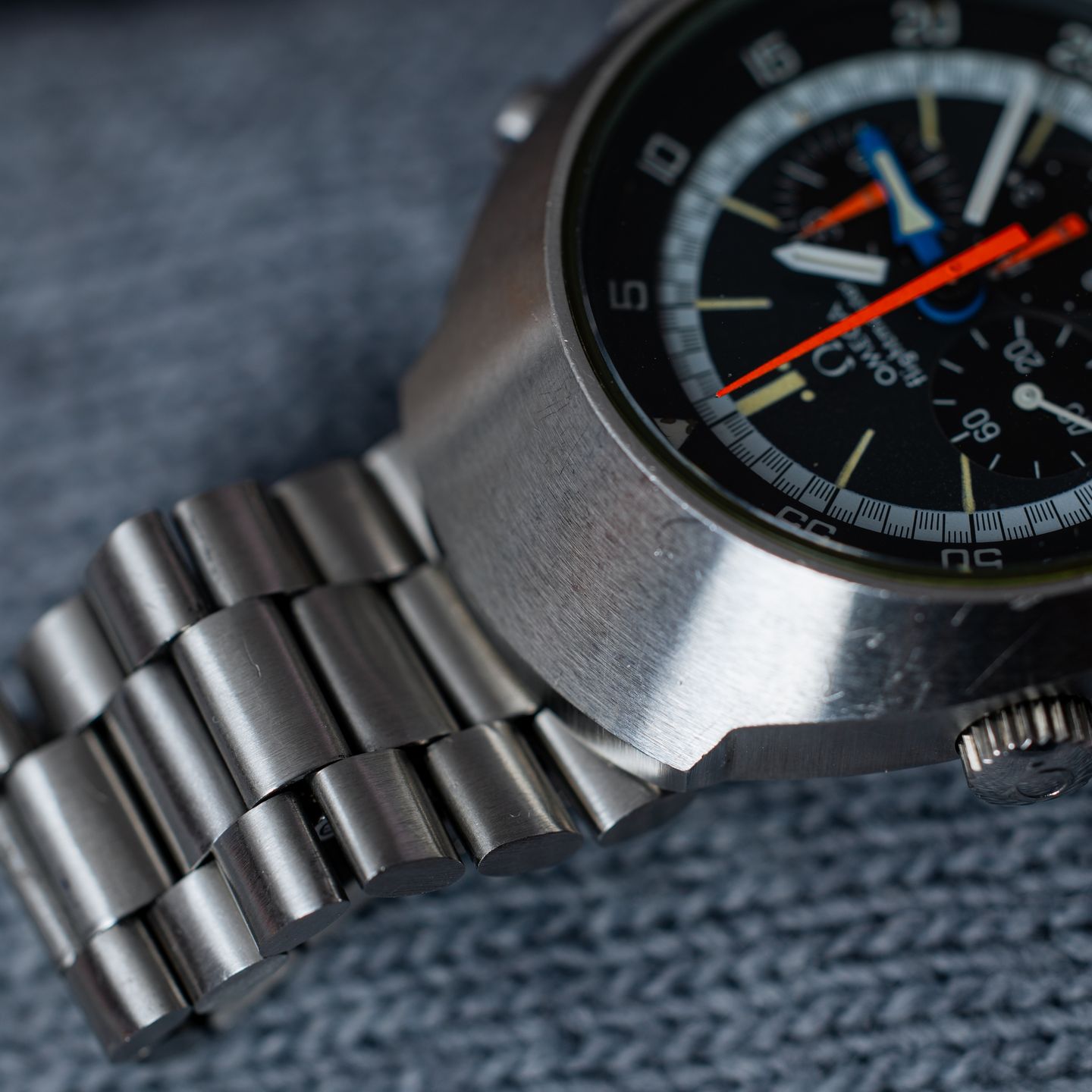 Omega Flightmaster 145.036 (Onbekend (willekeurig serienummer)) - Zwart wijzerplaat 43mm Staal (6/8)