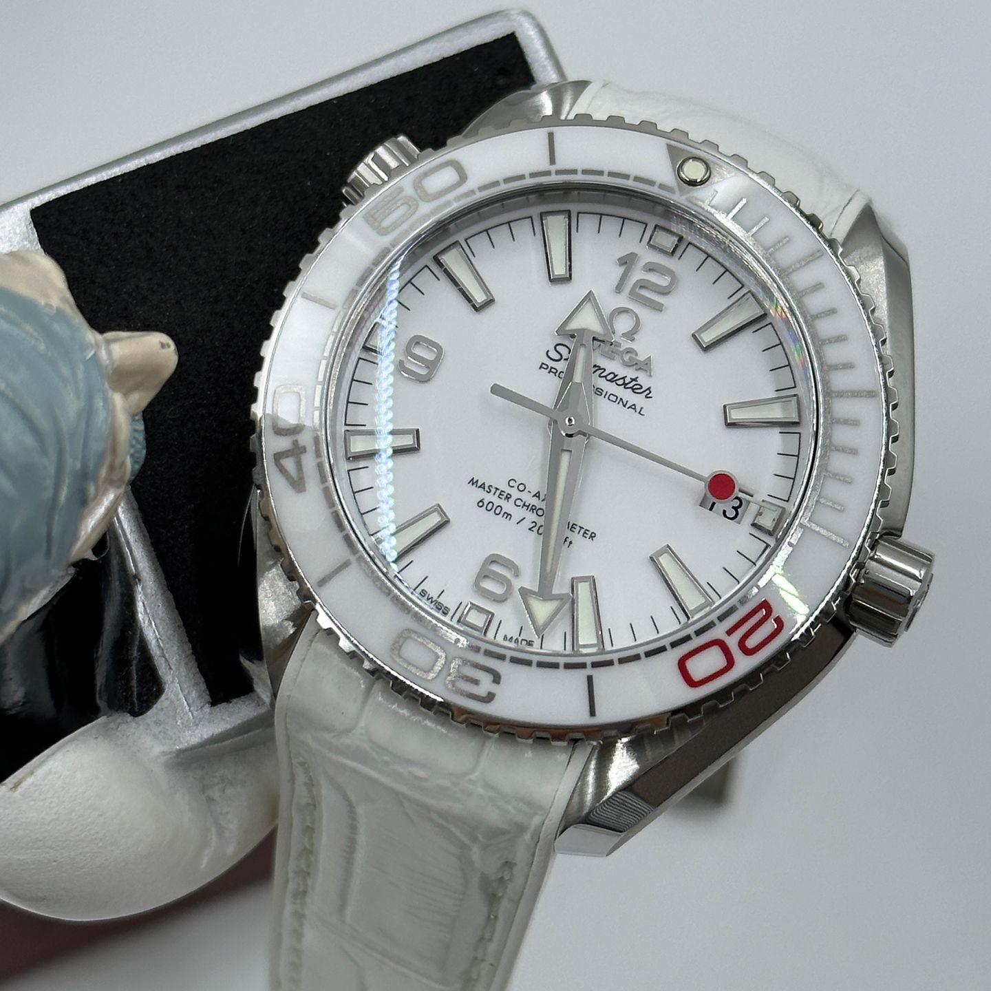 Omega Seamaster Planet Ocean 522.33.40.20.04.001 (2023) - White dial 40 mm Steel case (1/8)