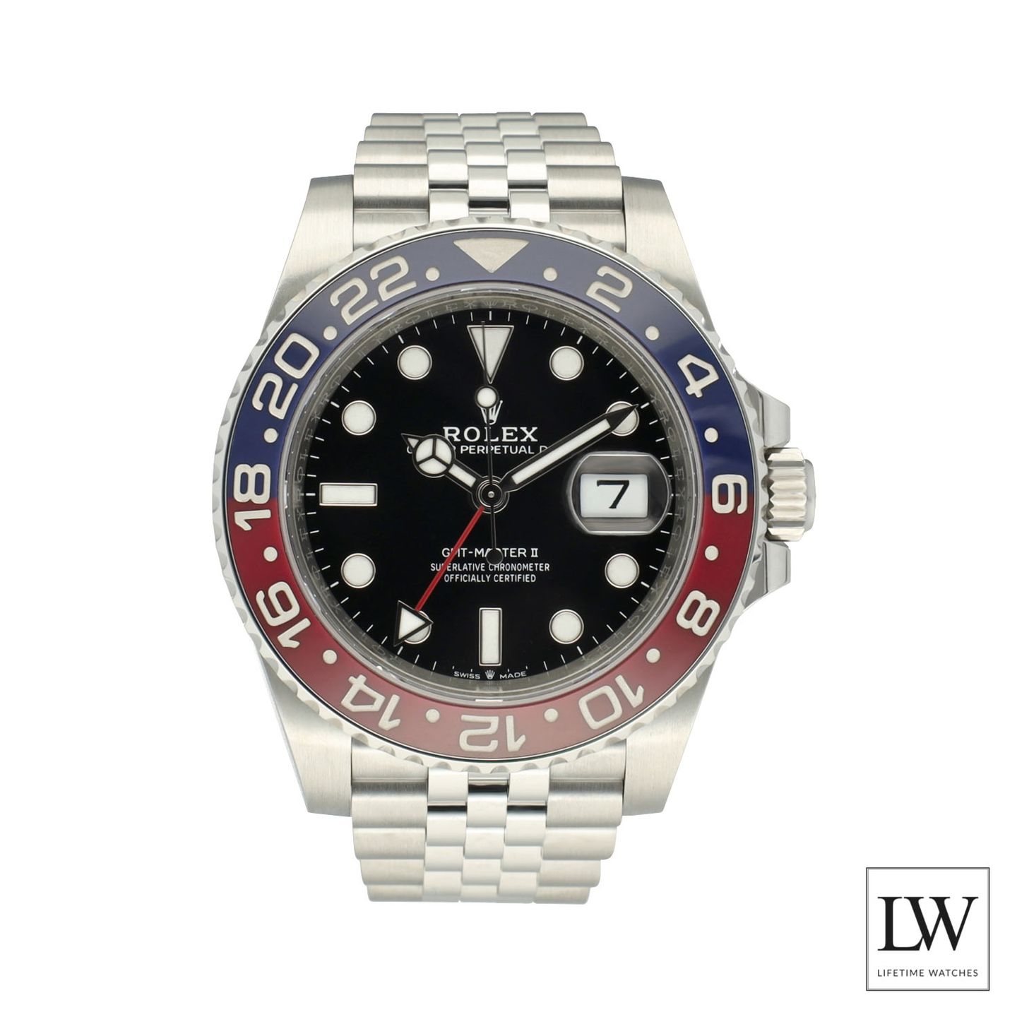 Rolex GMT-Master II 126710BLRO (2021) - Zwart wijzerplaat 40mm Staal (3/8)