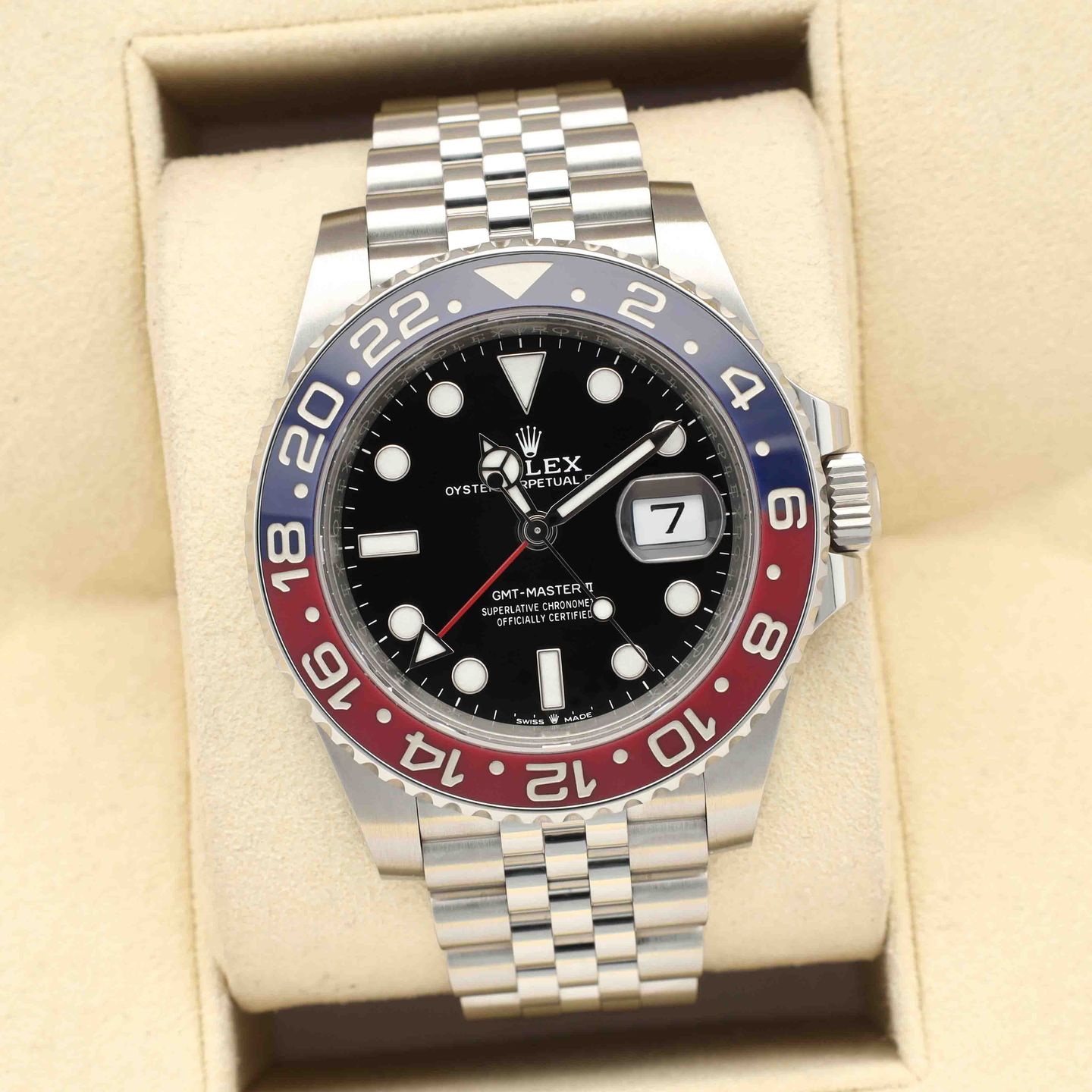 Rolex GMT-Master II 126710BLRO (2021) - Zwart wijzerplaat 40mm Staal (1/8)