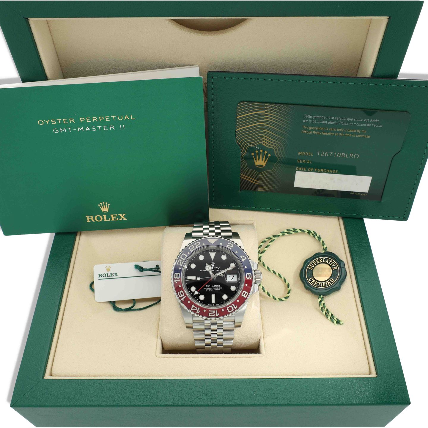 Rolex GMT-Master II 126710BLRO (2021) - Zwart wijzerplaat 40mm Staal (8/8)