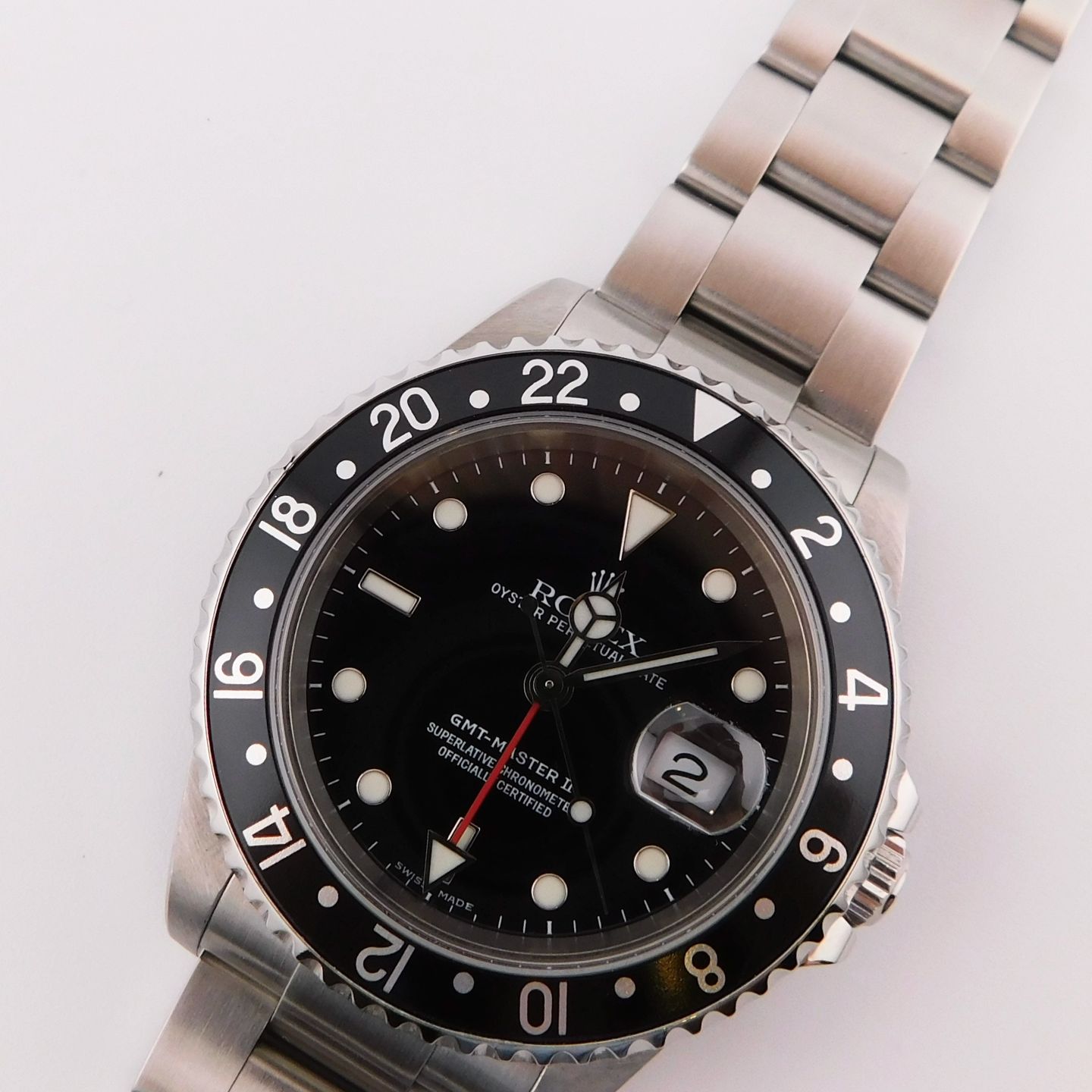Rolex GMT-Master II 16710 (2004) - Zwart wijzerplaat 40mm Staal (1/5)