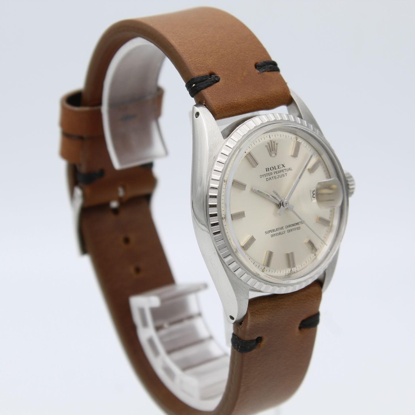 Rolex Datejust 1603 (1970) - Zilver wijzerplaat 36mm Staal (5/8)