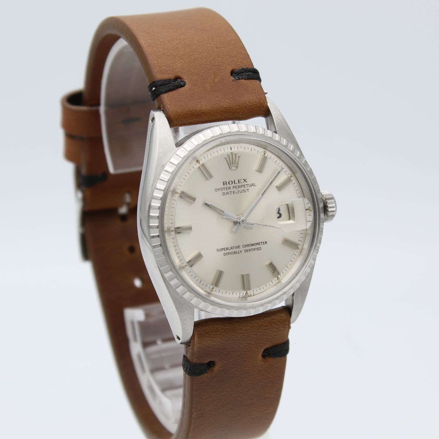 Rolex Datejust 1603 (1970) - Silver dial 36 mm Steel case (4/8)