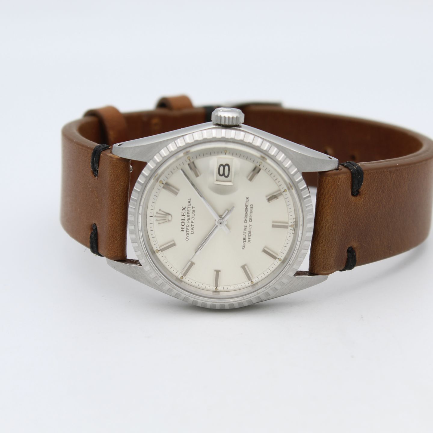 Rolex Datejust 1603 (1970) - Zilver wijzerplaat 36mm Staal (6/8)