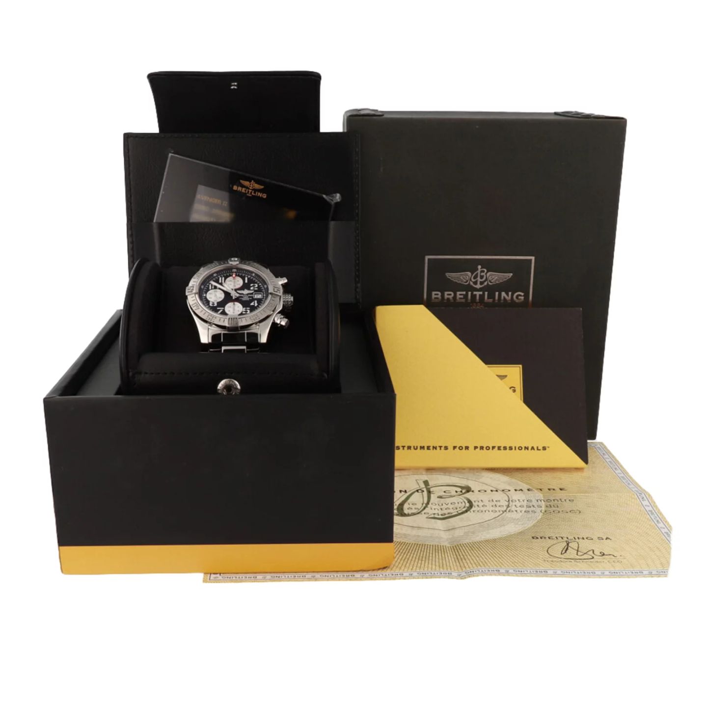 Breitling Avenger II A1338111-BC33-170A (2013) - Black dial 43 mm Steel case (7/7)