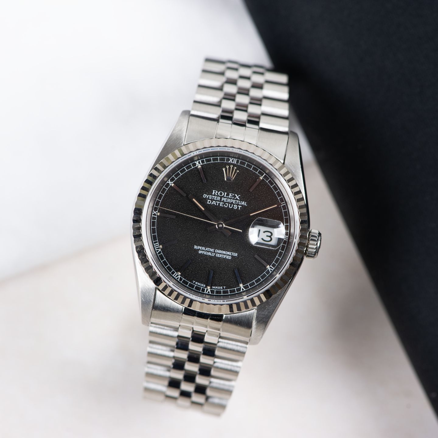 Rolex Datejust 36 16234 (1991) - Zwart wijzerplaat 36mm Staal (1/8)