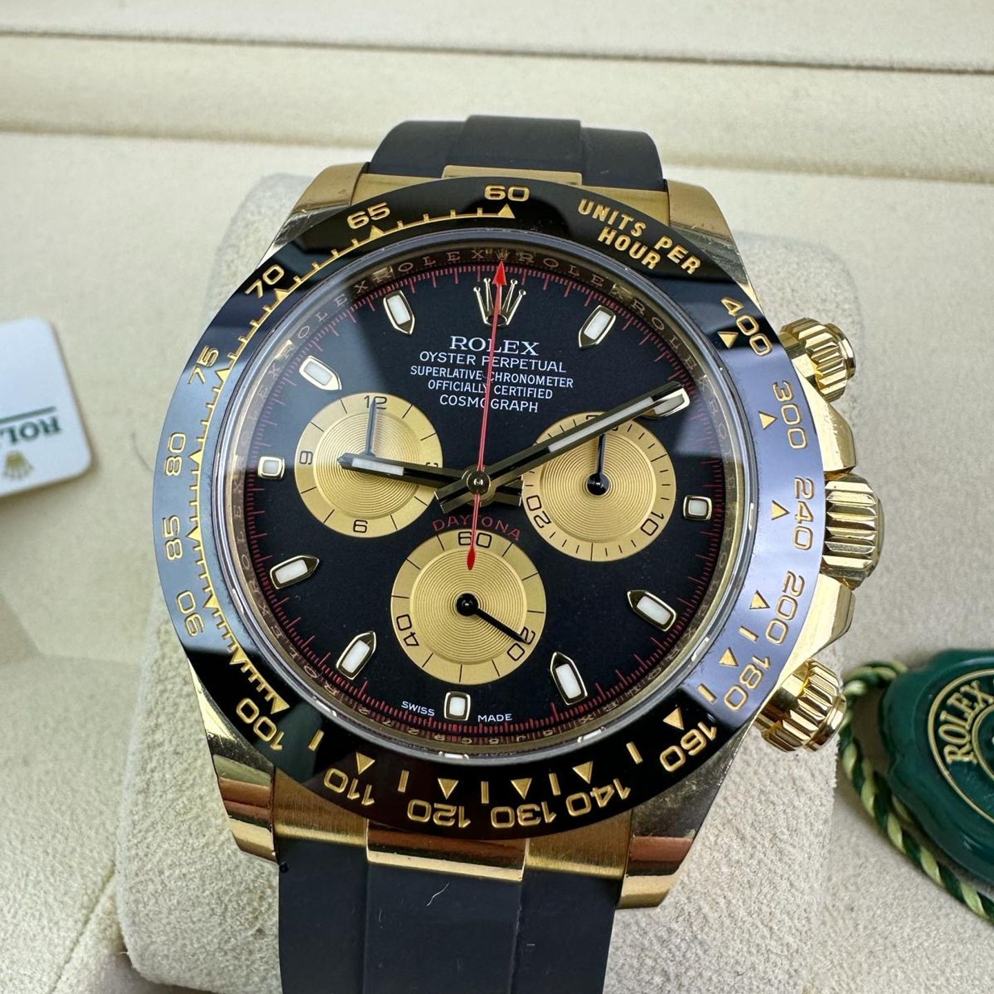 Rolex Daytona 116518LN (2018) - Champagne dial 40 mm Yellow Gold case (1/1)