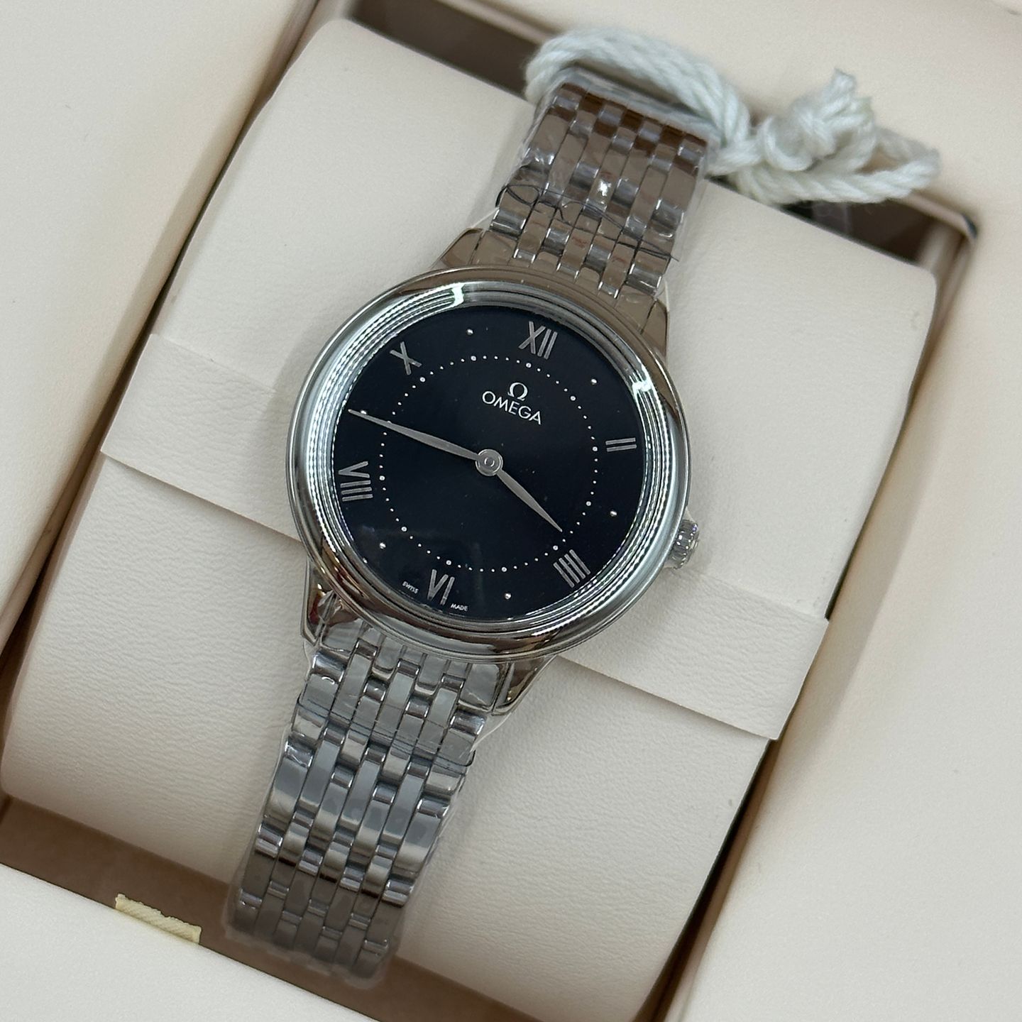 Omega De Ville Prestige 434.10.30.60.01.001 (2023) - Zwart wijzerplaat 34mm Staal (3/8)