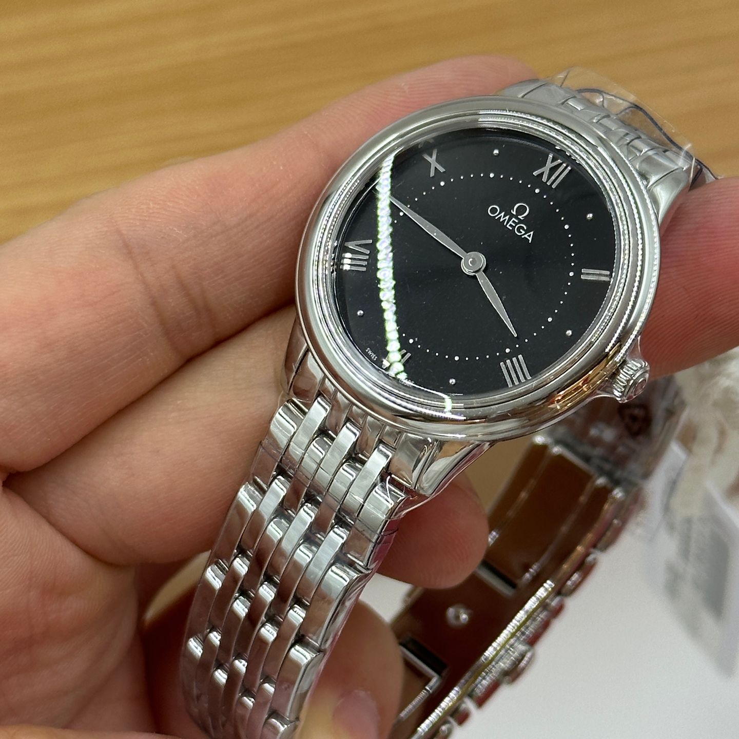 Omega De Ville Prestige 434.10.30.60.01.001 (2023) - Zwart wijzerplaat 34mm Staal (6/8)