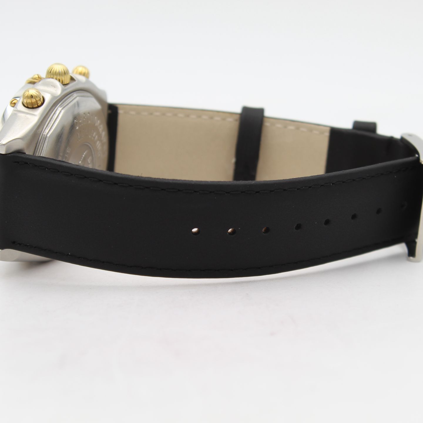 Breitling Chronomat B13350 (2002) - Black dial 40 mm Gold/Steel case (4/8)