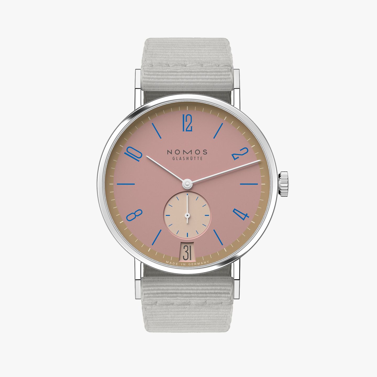NOMOS Tangente 179.S15 (2025) - Roze wijzerplaat 38mm Staal (1/1)
