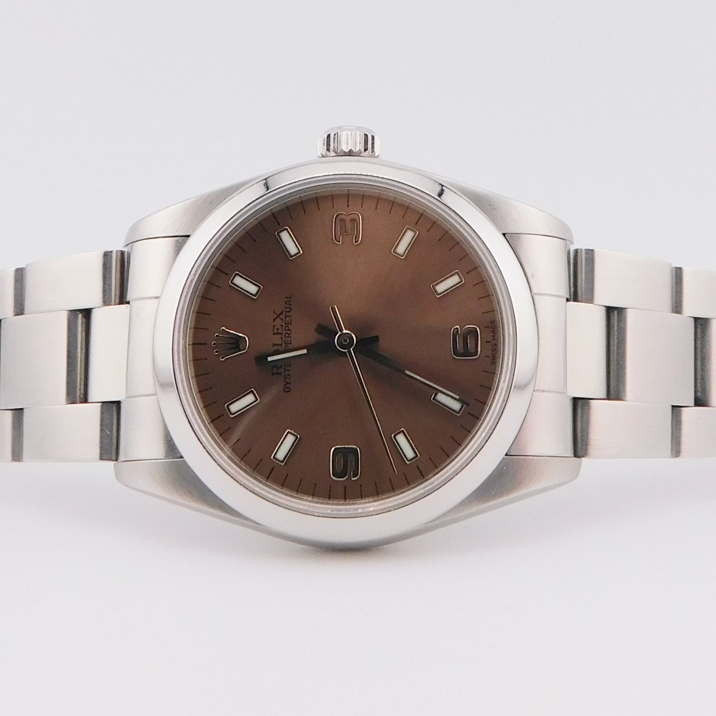 Rolex Oyster Perpetual 31 77080 (2006) - Pink dial 31 mm Steel case (3/5)