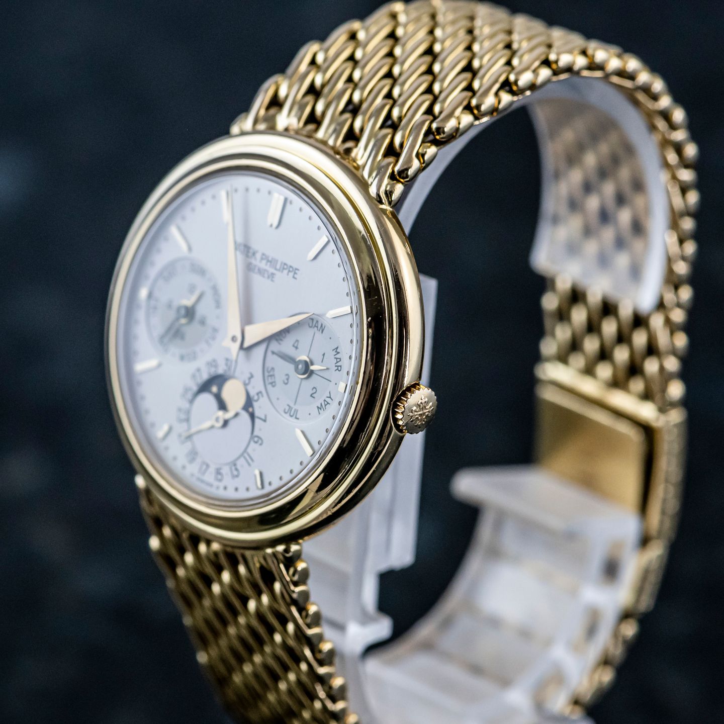 Patek Philippe Grand Complications 3945/1J-011 (2000) - Silver dial 36 mm Yellow Gold case (5/8)