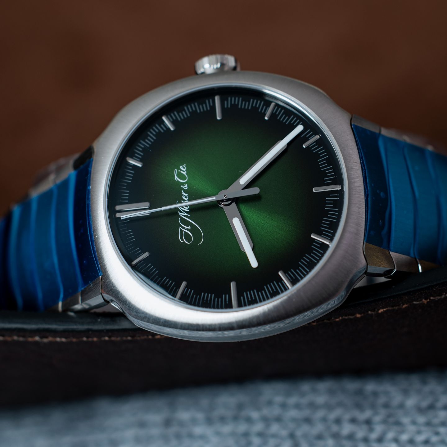 H. Moser & Cie. Unknown 6200-1200 (2022) - Zwart wijzerplaat 40mm Staal (4/8)