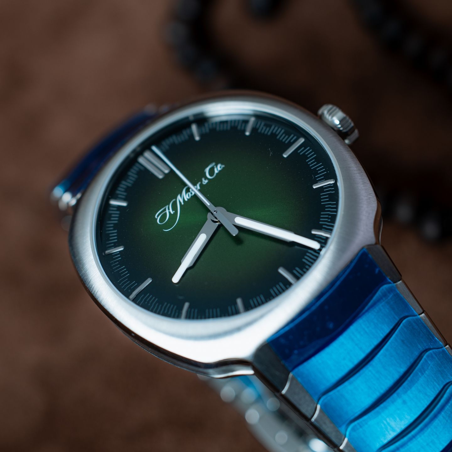 H. Moser & Cie. Unknown 6200-1200 (2022) - Zwart wijzerplaat 40mm Staal (1/8)