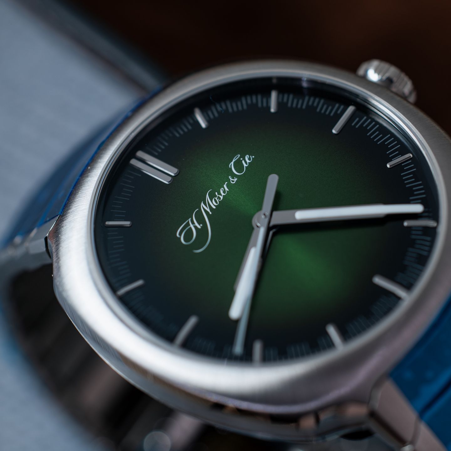 H. Moser & Cie. Unknown 6200-1200 (2022) - Zwart wijzerplaat 40mm Staal (6/8)