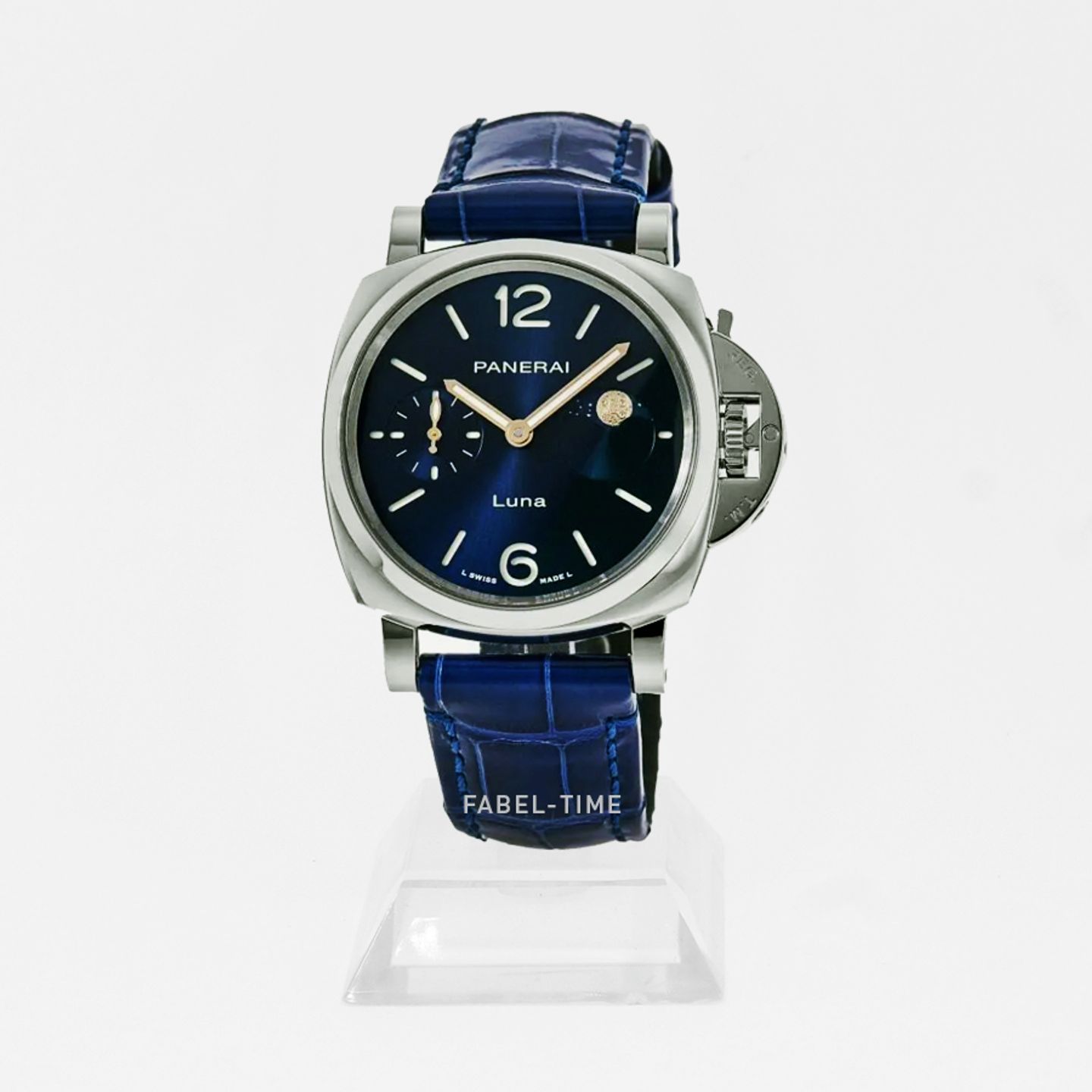 Panerai Luminor Due Luna PAM01179 (2024) - Blauw wijzerplaat 38mm Staal (1/1)