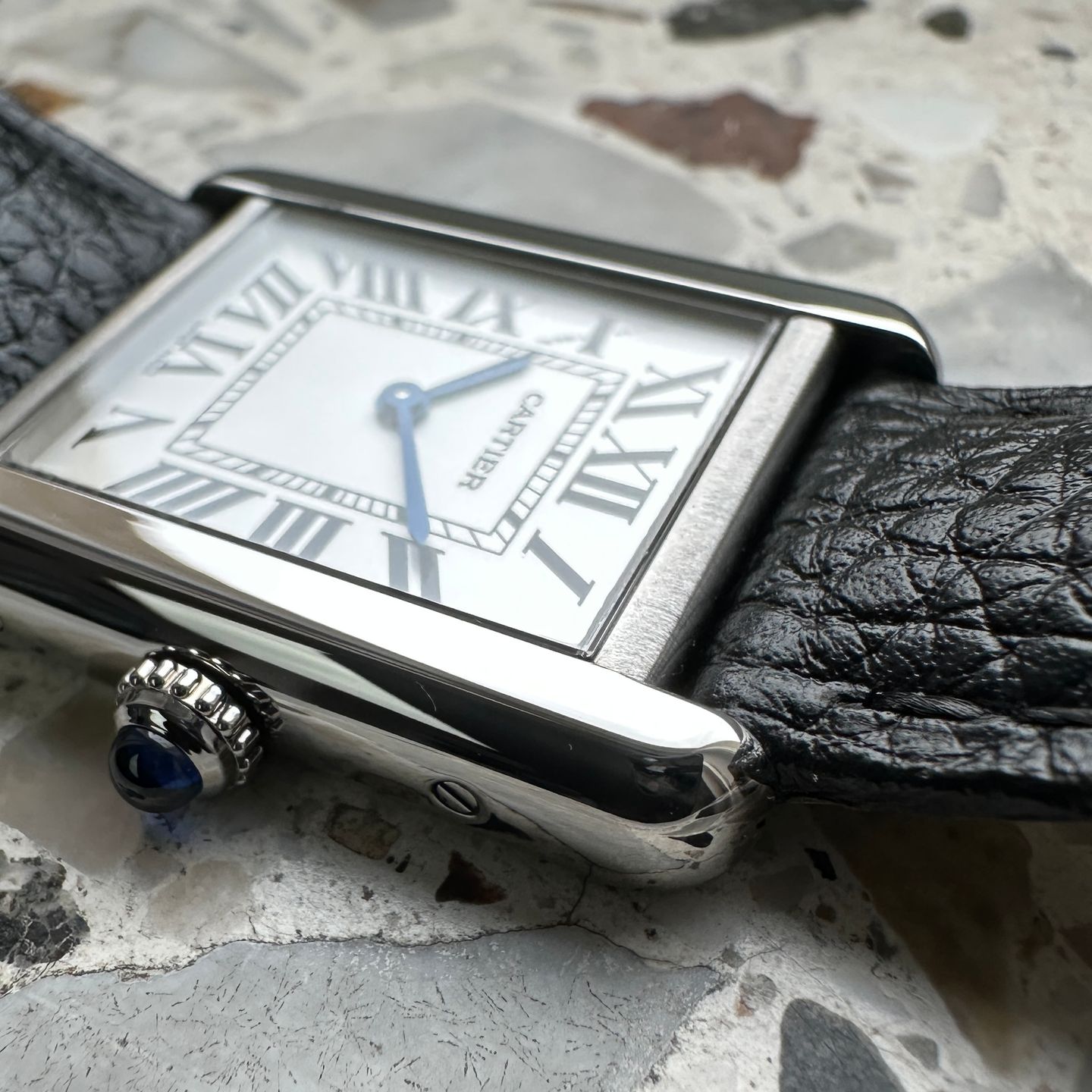 Cartier Tank Solo WSTA0030 (2020) - White dial 24 mm Steel case (5/8)