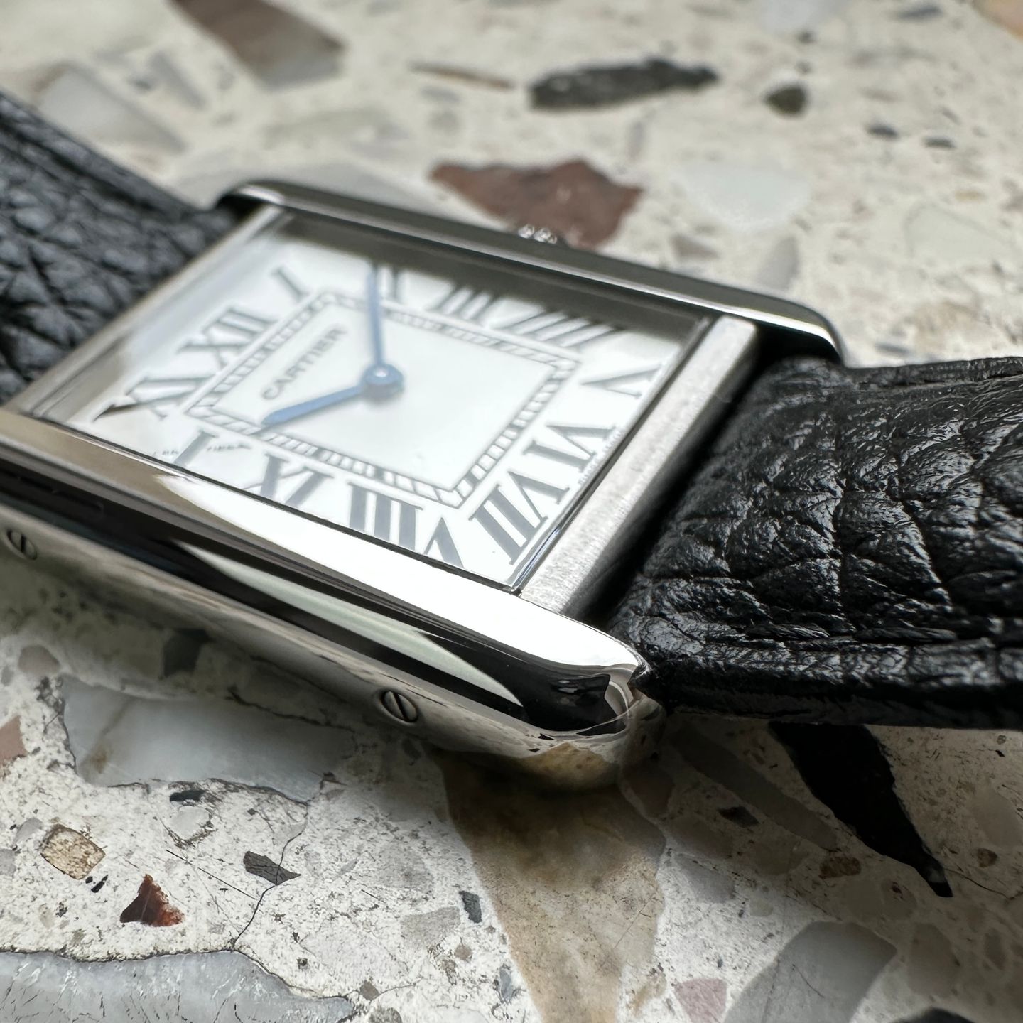 Cartier Tank Solo WSTA0030 (2020) - White dial 24 mm Steel case (3/8)