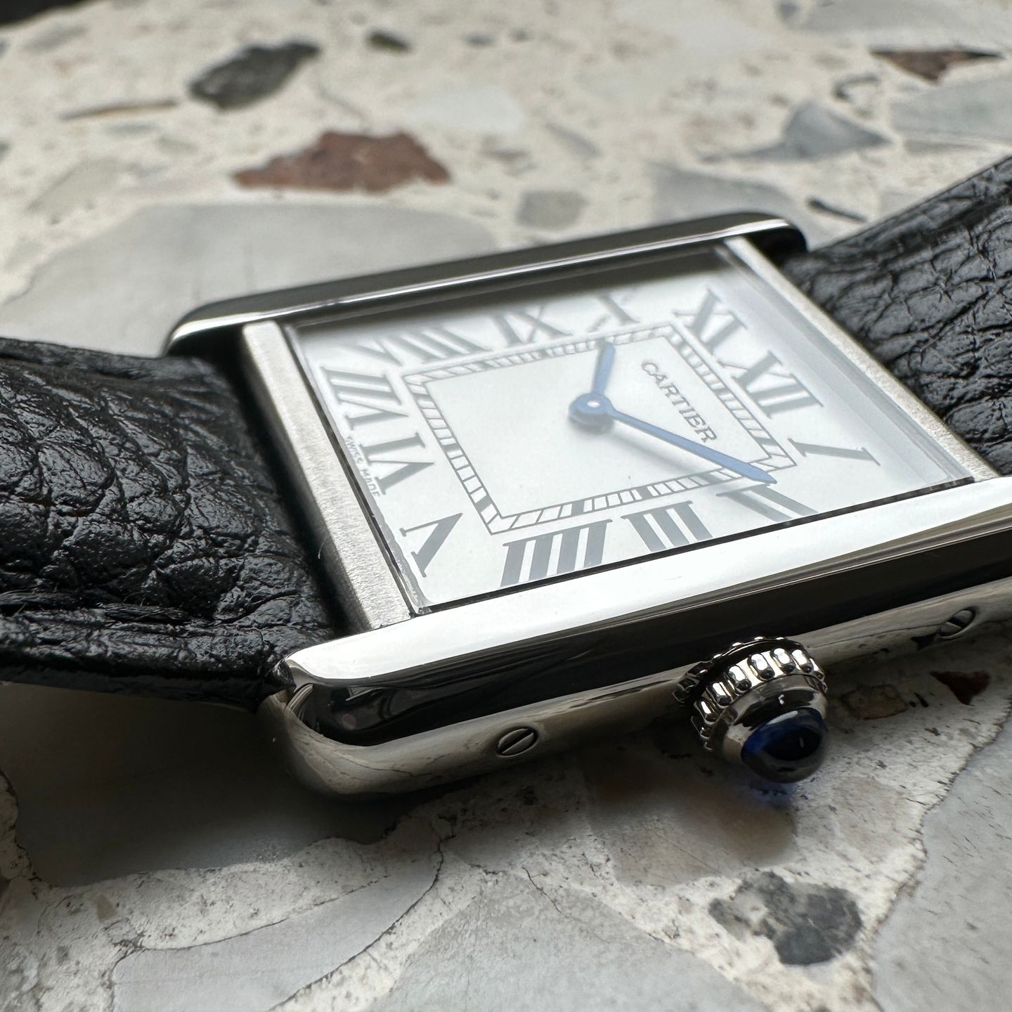 Cartier Tank Solo WSTA0030 (2020) - White dial 24 mm Steel case (6/8)