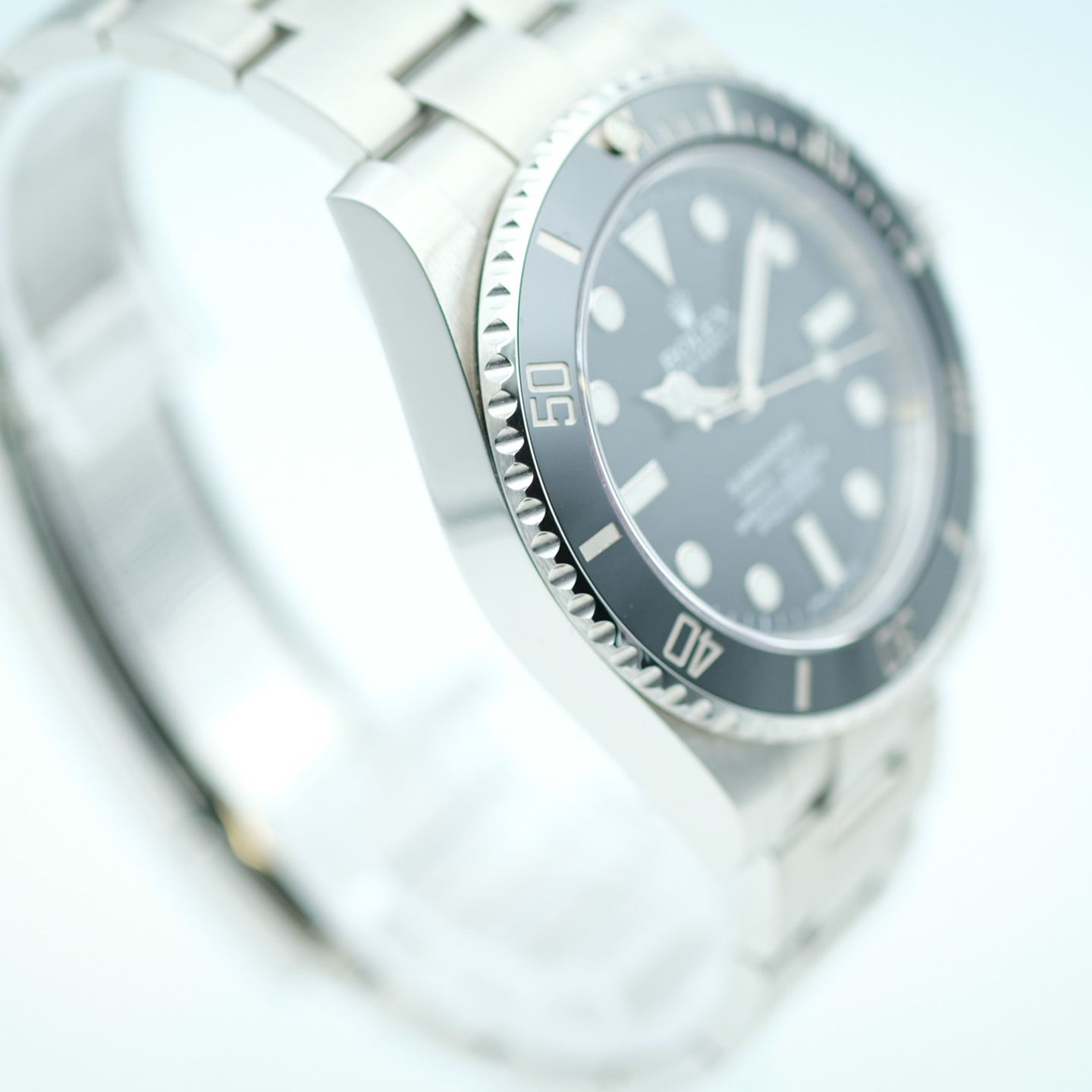 Rolex Submariner No Date 114060 (2013) - Black dial 40 mm Steel case (3/8)