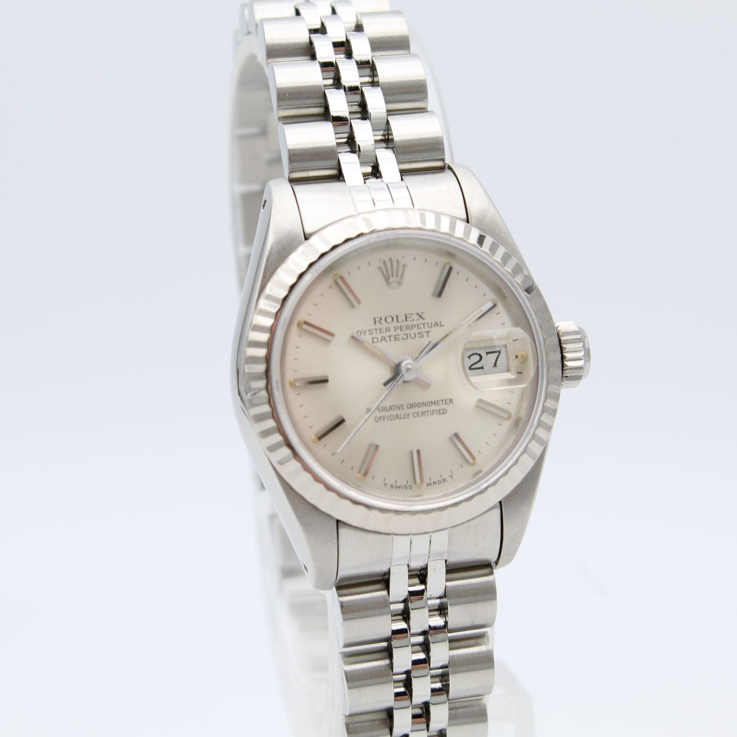 Rolex Lady-Datejust 69174 (1985) - Silver dial 26 mm Steel case (2/8)