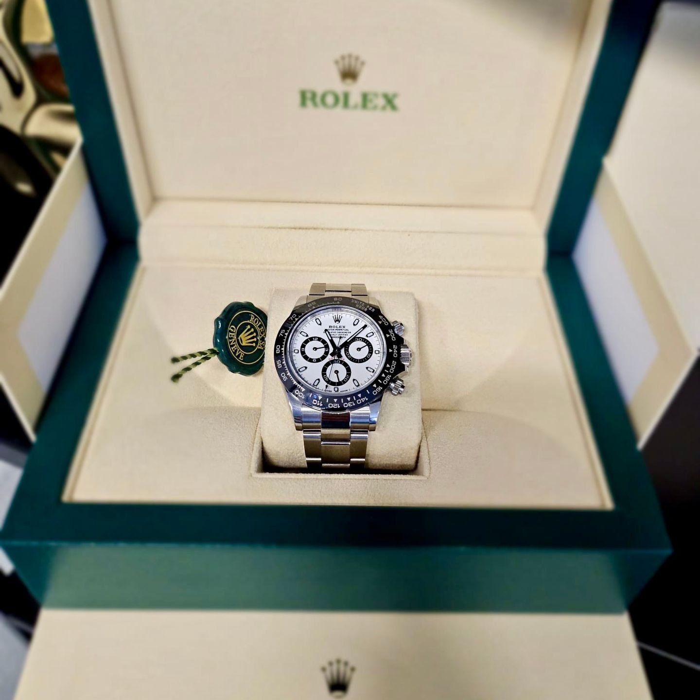 Rolex Daytona 116500LN (2023) - Wit wijzerplaat 40mm Staal (3/3)