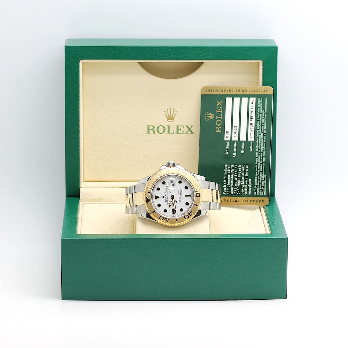 Rolex Yacht-Master 40 16623 (2013) - White dial 40 mm Gold/Steel case (1/8)