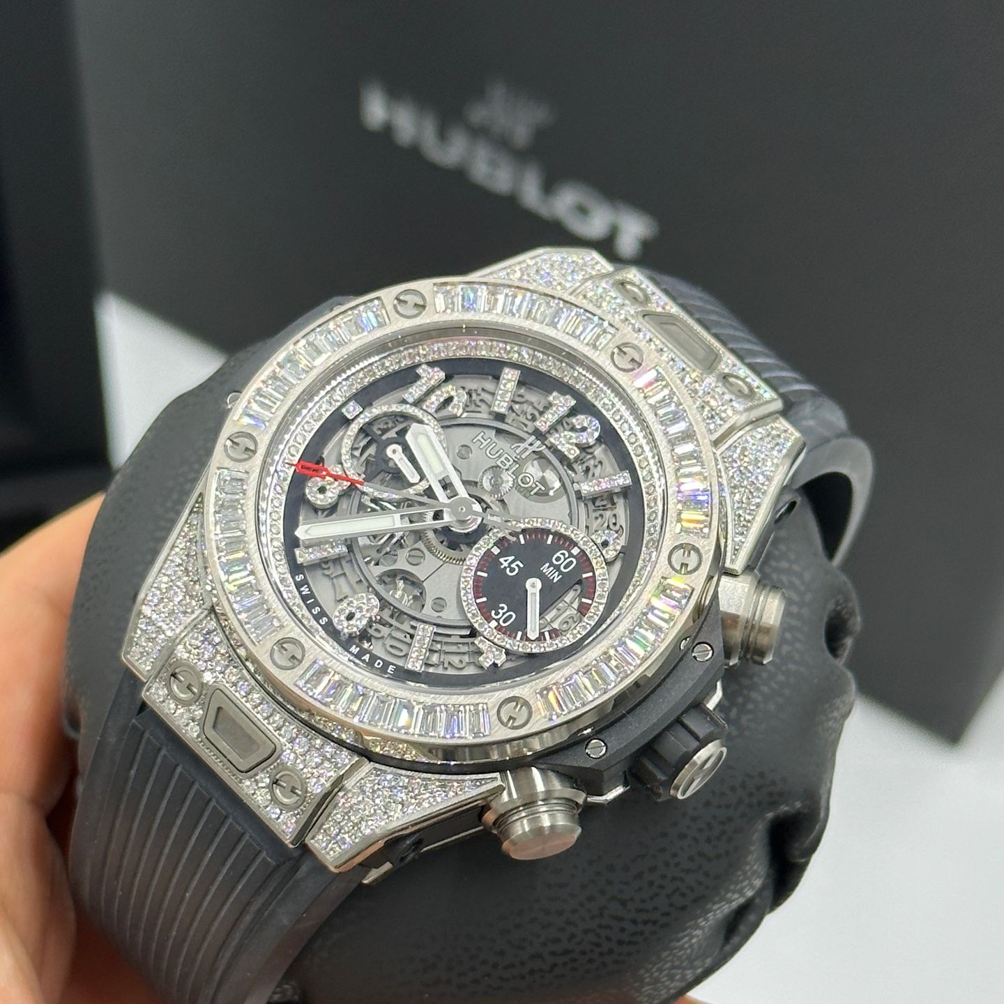 Hublot Big Bang Unico 411.NX.1170.RX.0904 (2024) - Transparant wijzerplaat 45mm Titanium (3/8)