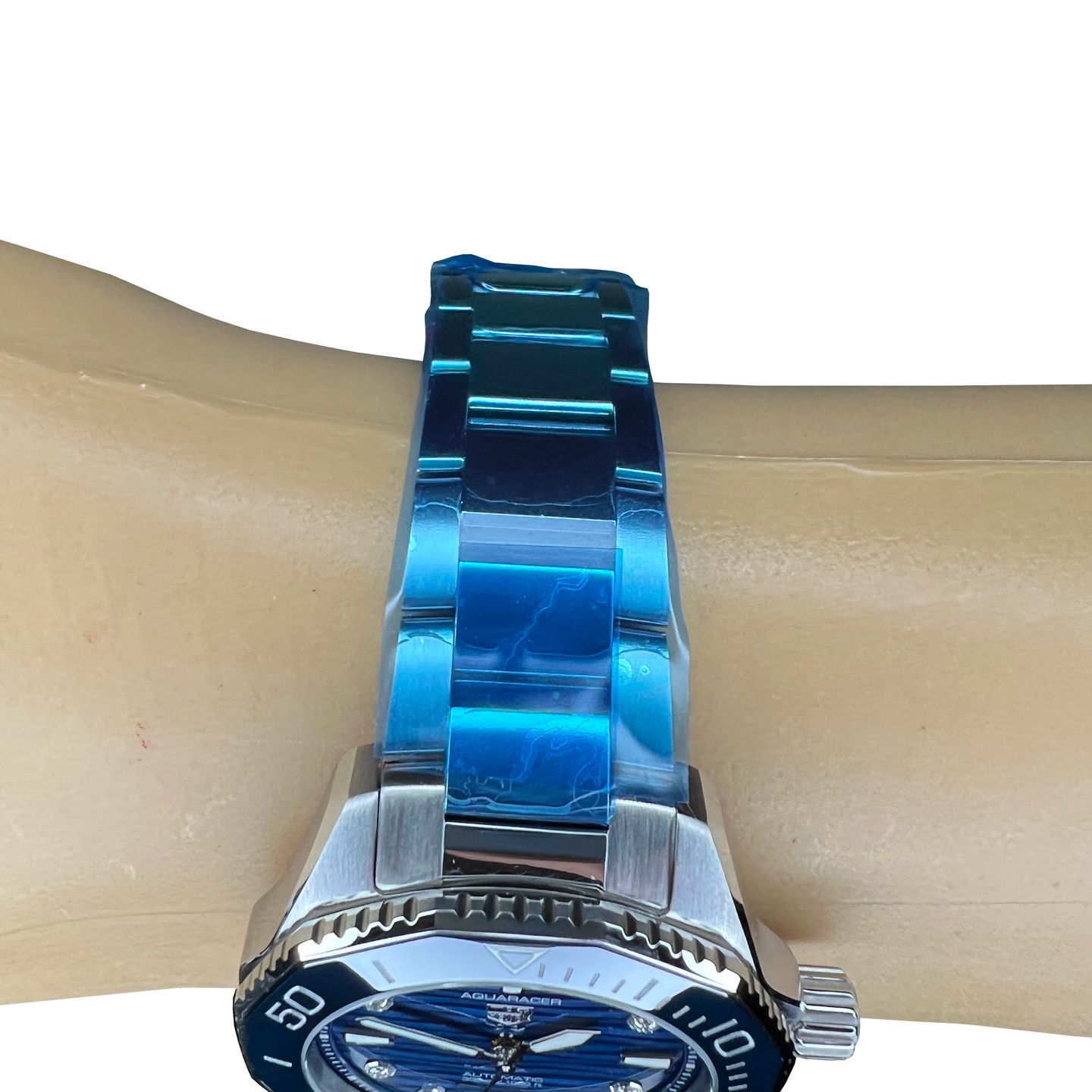 TAG Heuer Aquaracer Lady WBP231B.BA0618 (2024) - Blue dial 36 mm Steel case (6/8)