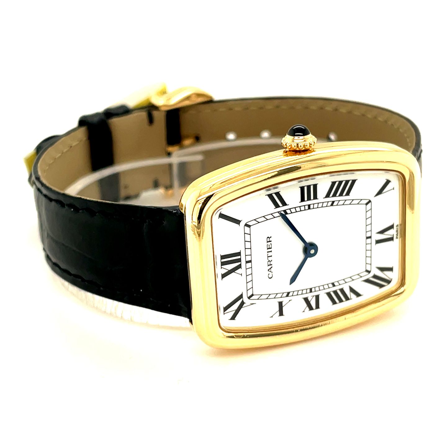 Cartier Vintage 78101 (Unknown (random serial)) - White dial 32 mm Yellow Gold case (3/8)