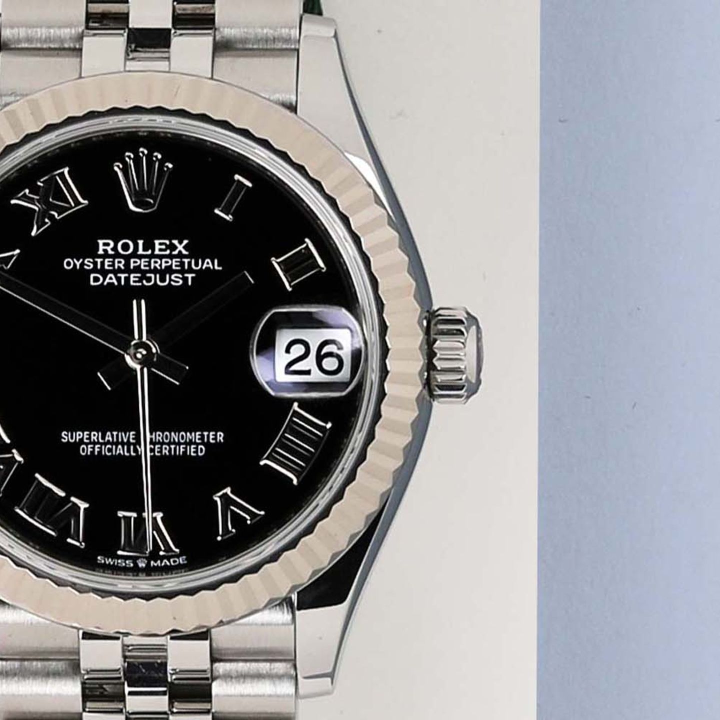 Rolex Datejust 31 278274 (2021) - Black dial 31 mm Steel case (4/8)