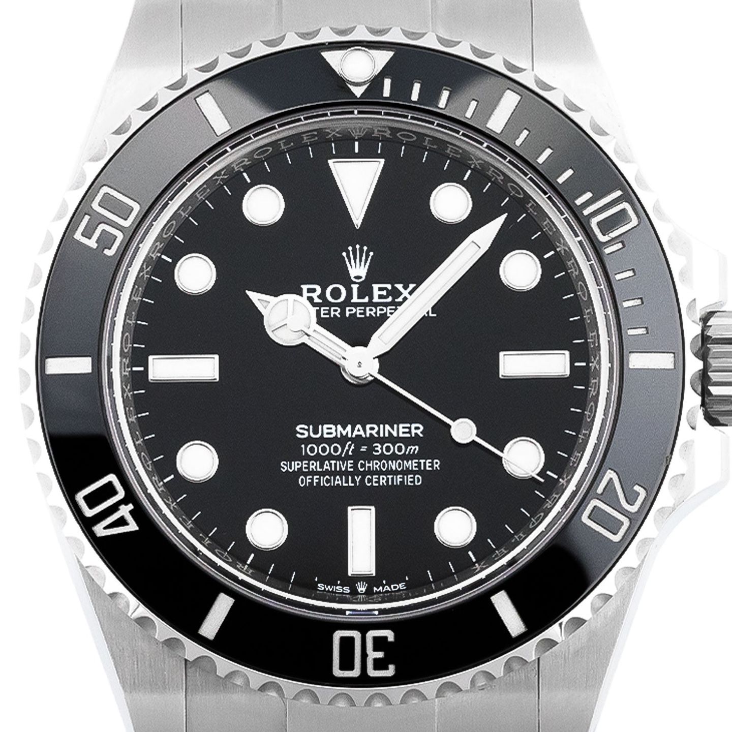 Rolex Submariner No Date 124060 (2022) - Zwart wijzerplaat 41mm Staal (2/5)