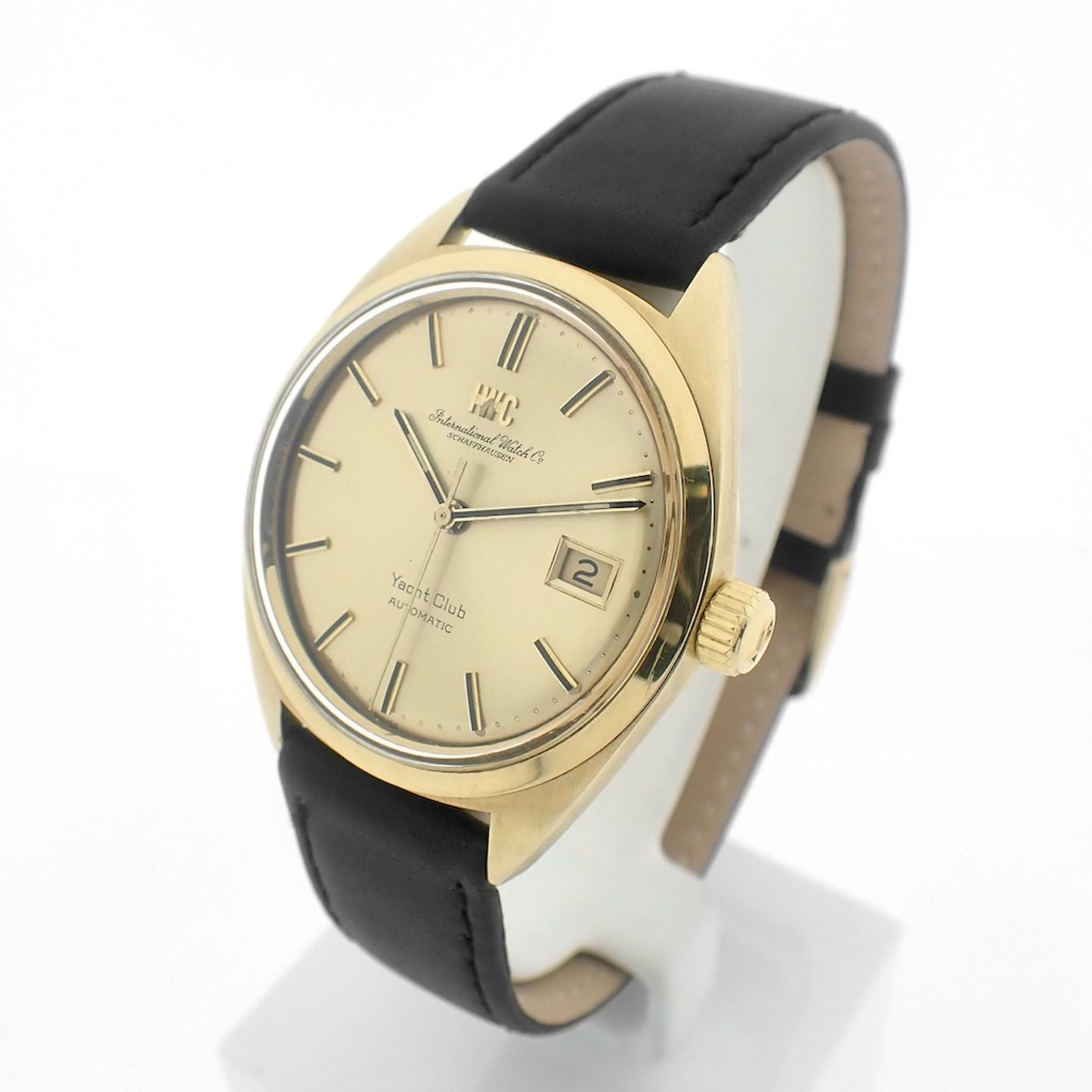 IWC Yacht Club 811A (1965) - Champagne wijzerplaat 36mm Geelgoud (2/8)